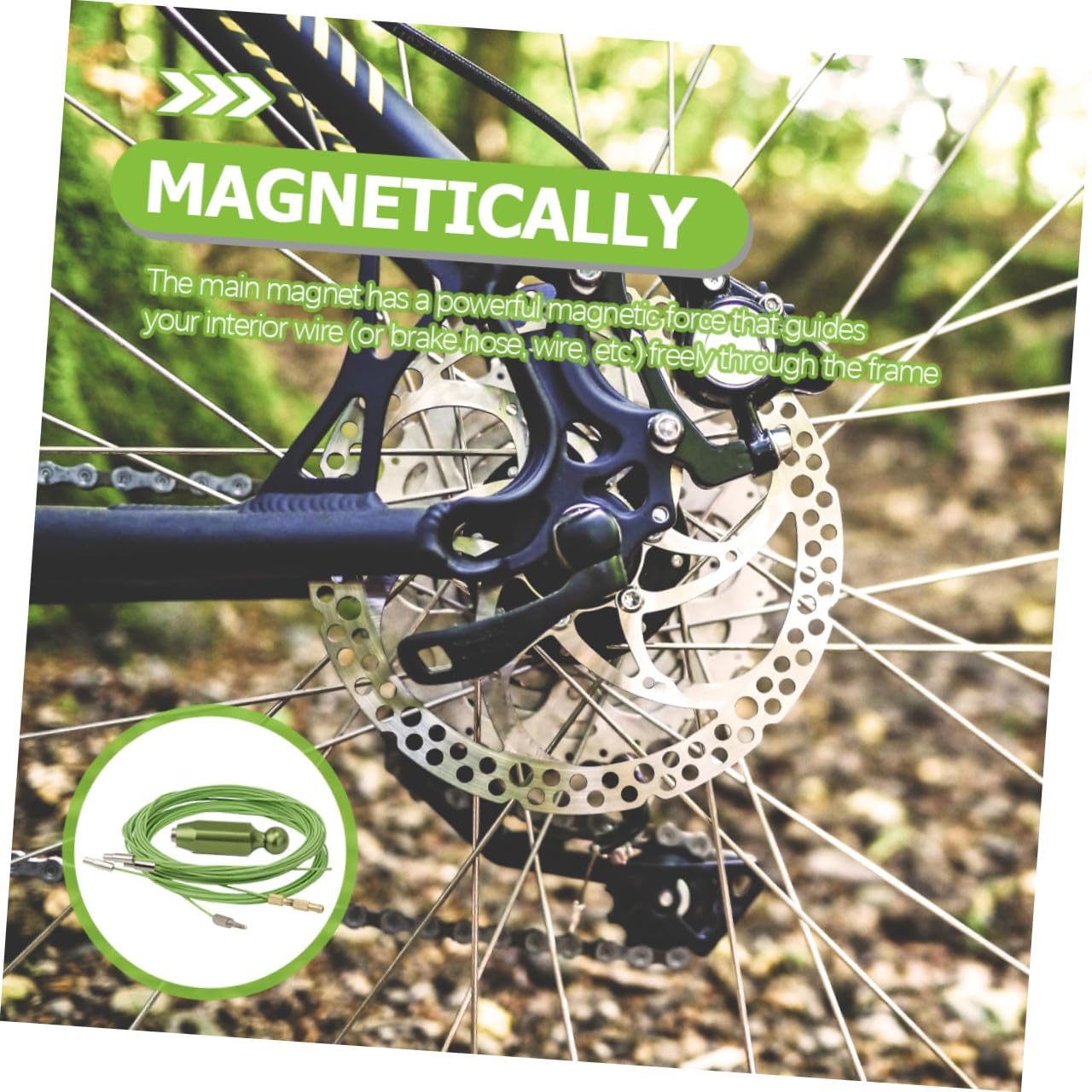 Toddmomy Kit Outil de Routage de Câbles Internes pour Cadres de Vélo Accessoire pour Passer Câbles Cadres