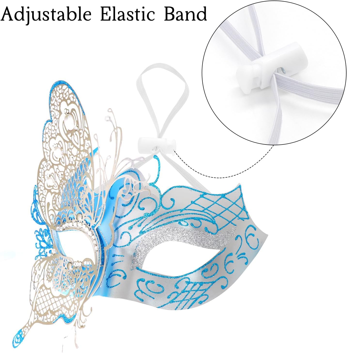 Coddsmz Mysterious Venetian Butterfly Lady Masquerade Halloween Party Mask Evening Prom Ball Mask Bar Costumes Accessory - Image 5