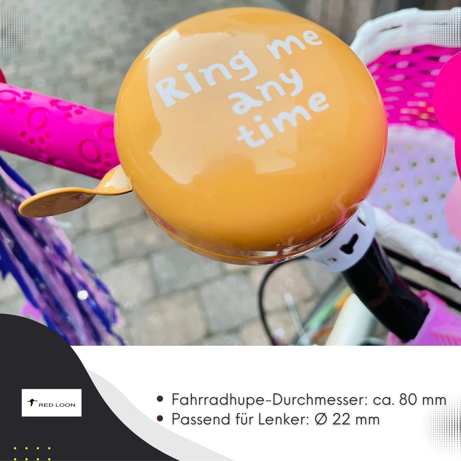 Campanello XXL Ding Dong per bicicletta grande campanella per