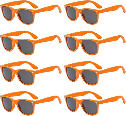 Vista 143 de Suministros para regalos de fiesta de colores neón Paquete de 8 gafas de sol unisex Varios