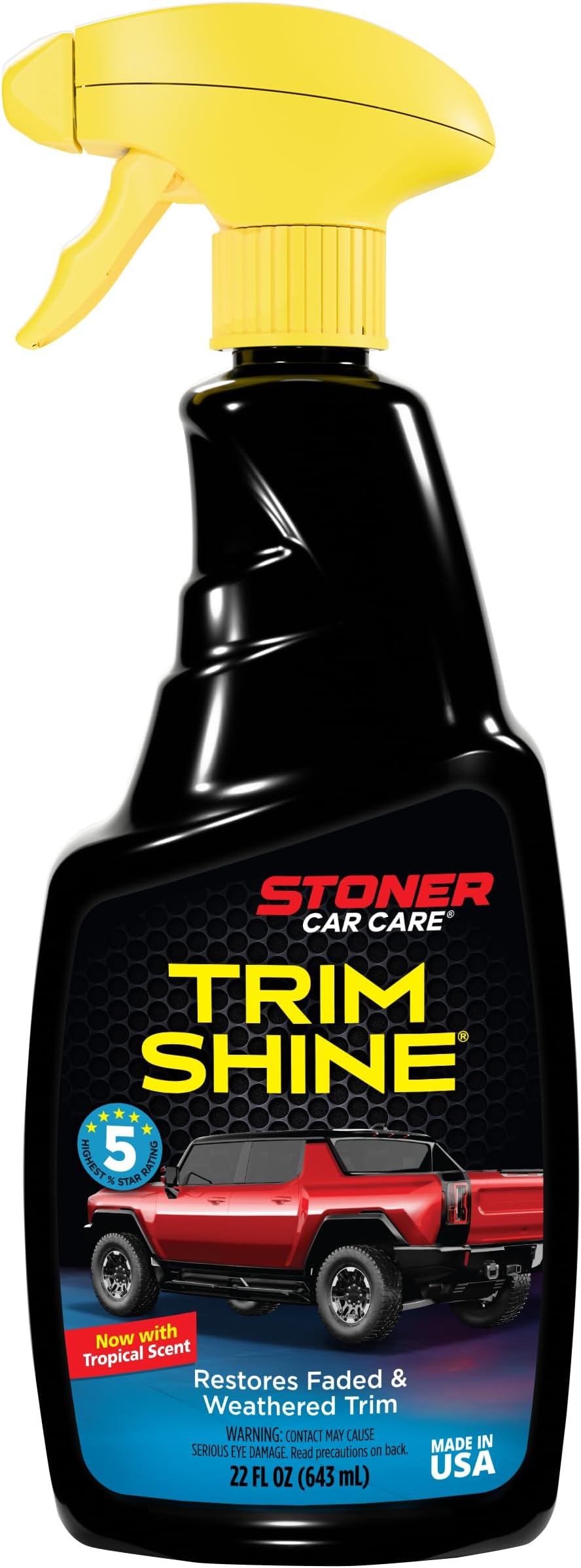 Stoner Car Care Trim Shine Spray Black Trim Restorer, 22 fl oz