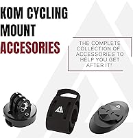 Vista 5 de KOM Cycling Wahoo Elemnt & Elemnt - Soporte de manillar delantero atornillado de soporte de bicicleta diseñado para Wahoo Elemnt & Elemnt Bolt &