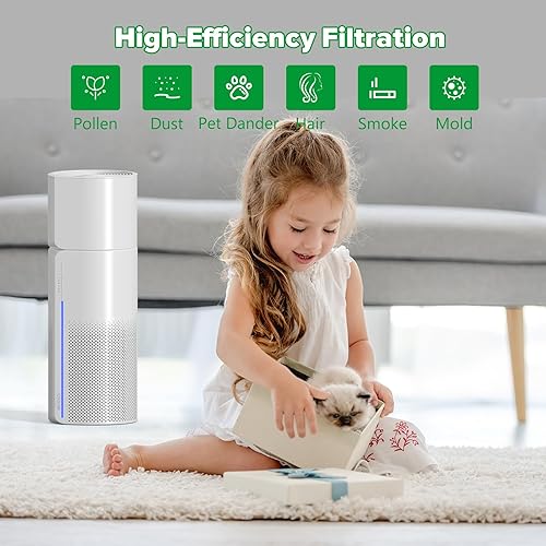 Miniatura 3 de Afloia Filtro original, filtración de 360° de 3 etapas, compatible con purificador de aire MIRO, MIRO PRO, KILO, KILO PRO