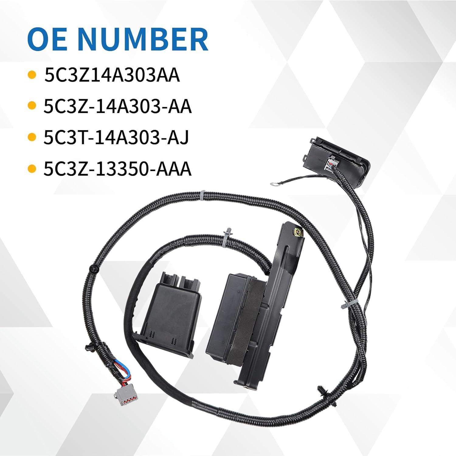 in-Dash Auxiliary Upfitter Switch Panel Kit Compatible with Ford F250 F350 2005 2006 2007 Replace 5C3Z-14A303-AA