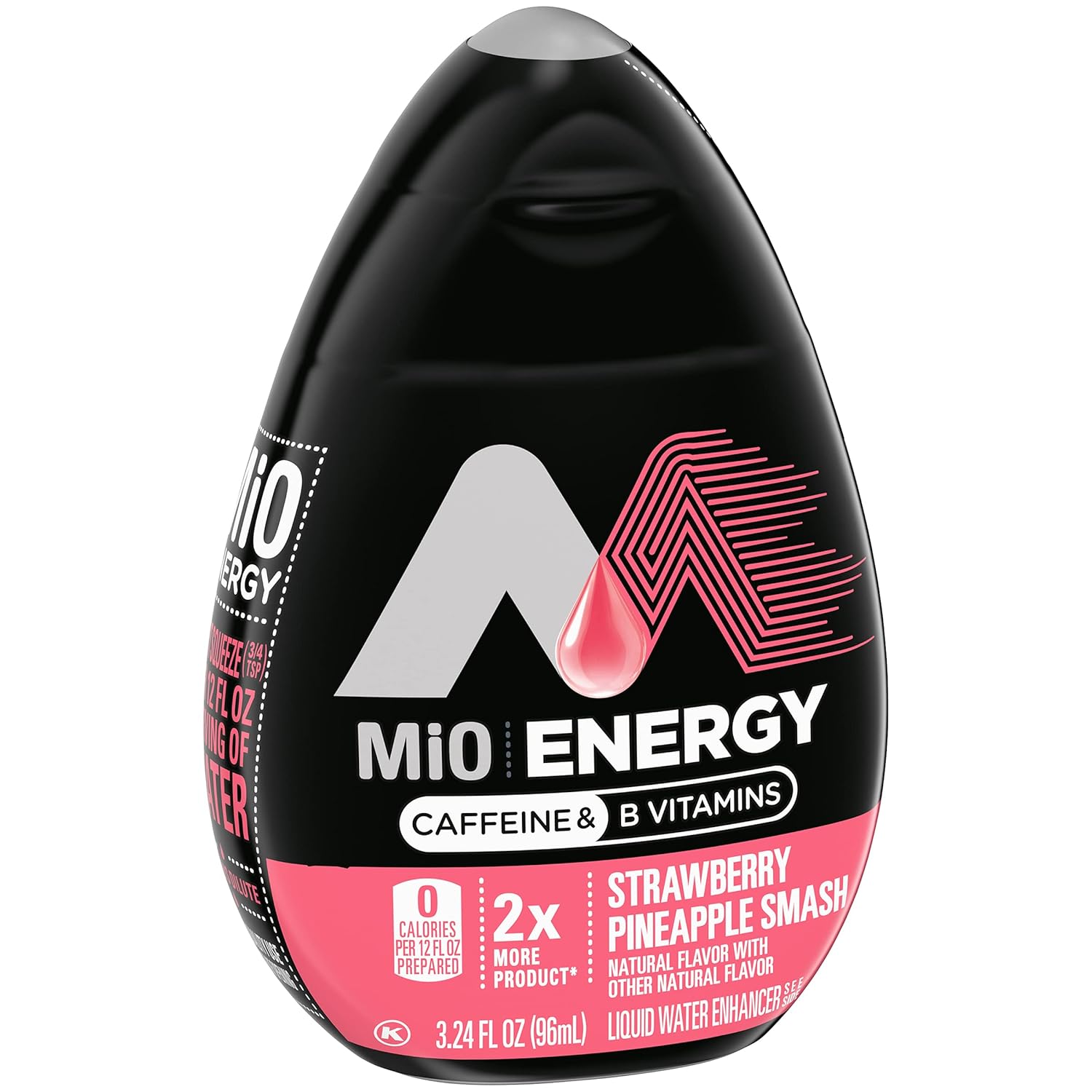 MiO Energy Pineapple Strawberry Smash Naturally Flavored Liquid Water Enhancer 8 Count 3.24 fl oz : Everything Else