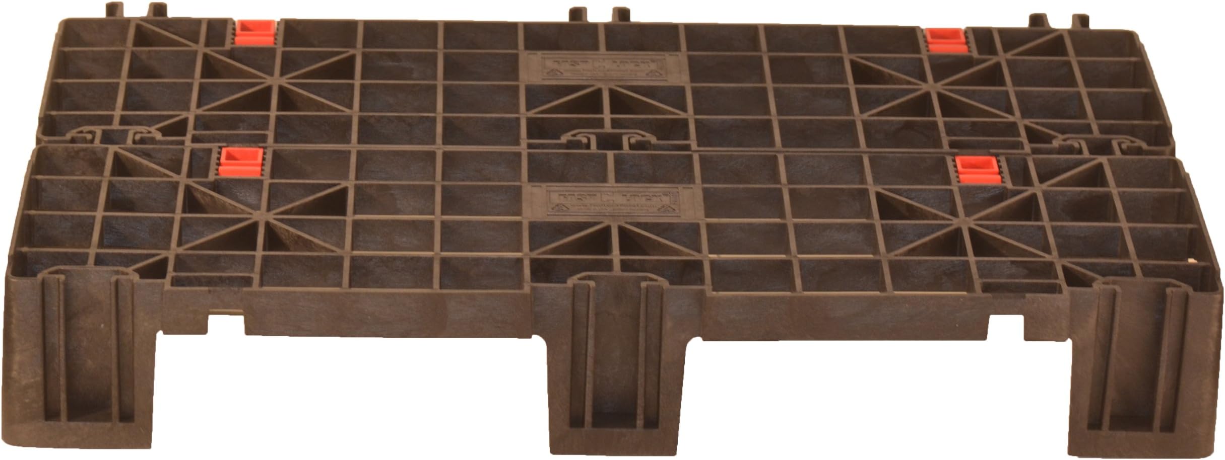 FLP-02-001 HDPE Recycled Plastic Adaptable, Interlocking Pallet and Storage System (Pack of 2)