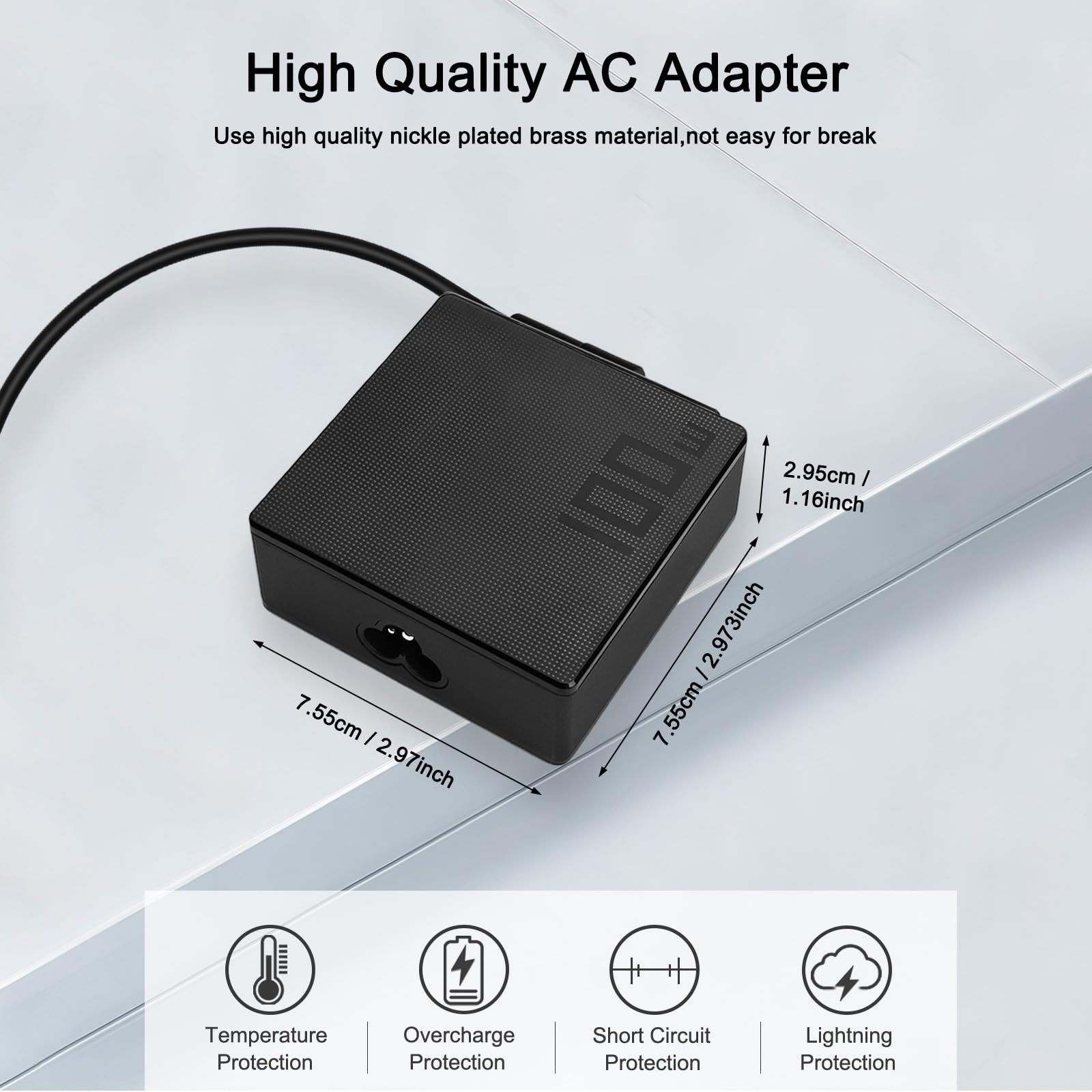 HKY Caricabatterie Universale 5.25V 3A Con 8 Connettori – Compatibile Con Schneider, Archos, Thomson, Router E Tablet - 6