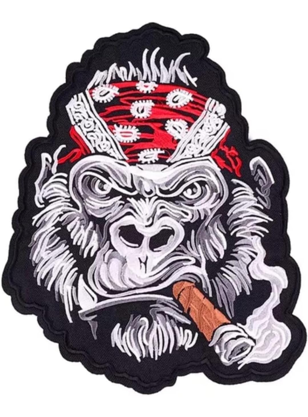 Patch a coudre Grande Gorilla pour reparer et personnaliser un blouson de moto abime