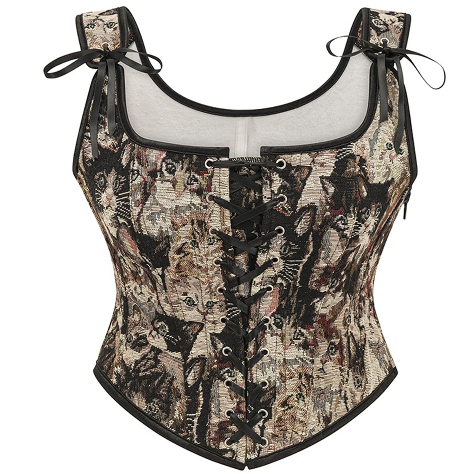 Generisch Trachtenmieder Damen Corsage Bauchweg Große Größen Mittelalter Korsagen & Bustiers Corset Top Sexy Gothic Korsage Korsett Oberteil Mit Schnürung Für Oktoberfest Hochzeit
