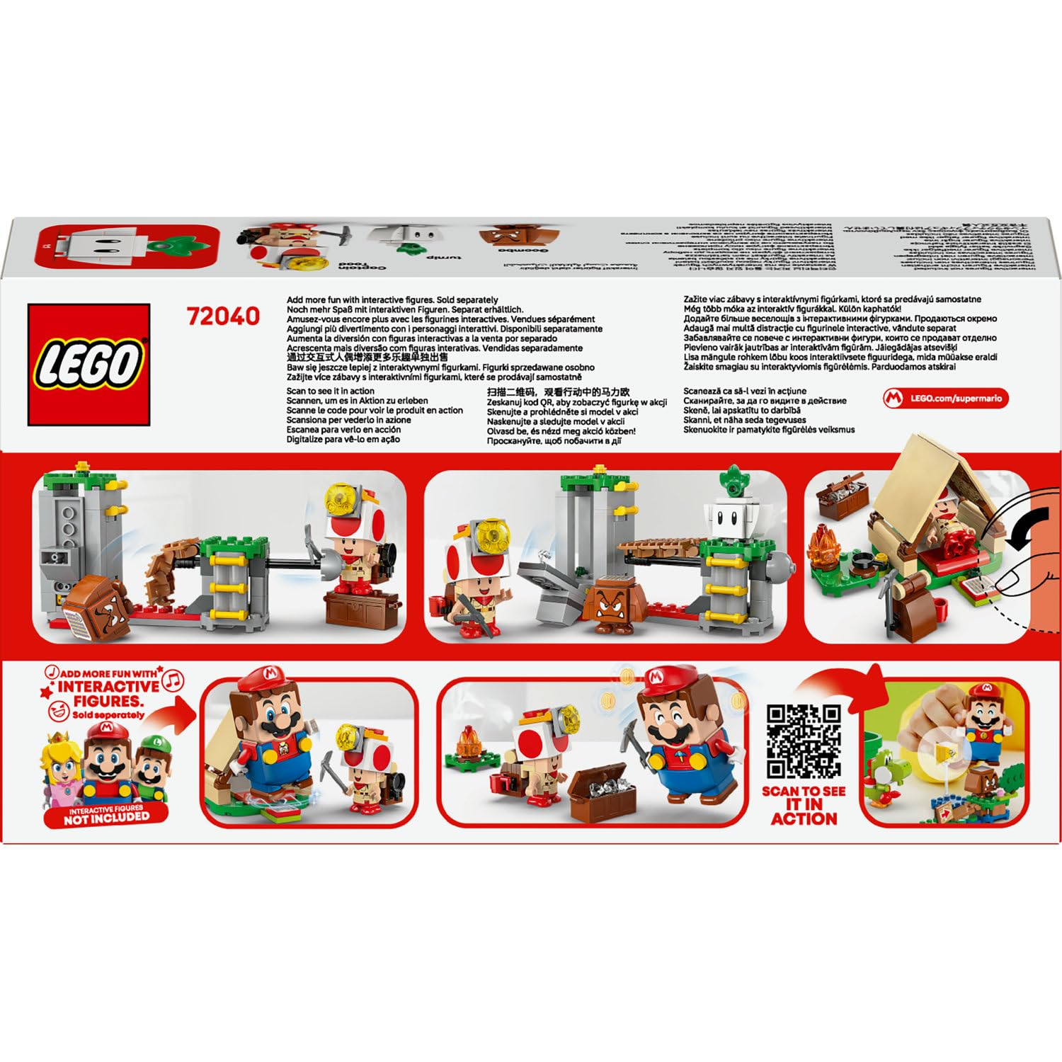 LEGO Super Mario Captain Toad Kampı 72040 – 6 Yaş ve Üzeri Çocuklar İçin Yaratıcı Oyuncak Yapım Seti, Eğlenceli Doğa ve Kamp Macerası Temalı Hediye Fikri, Oyun ve Sergileme Deneyimi (159 Parça)