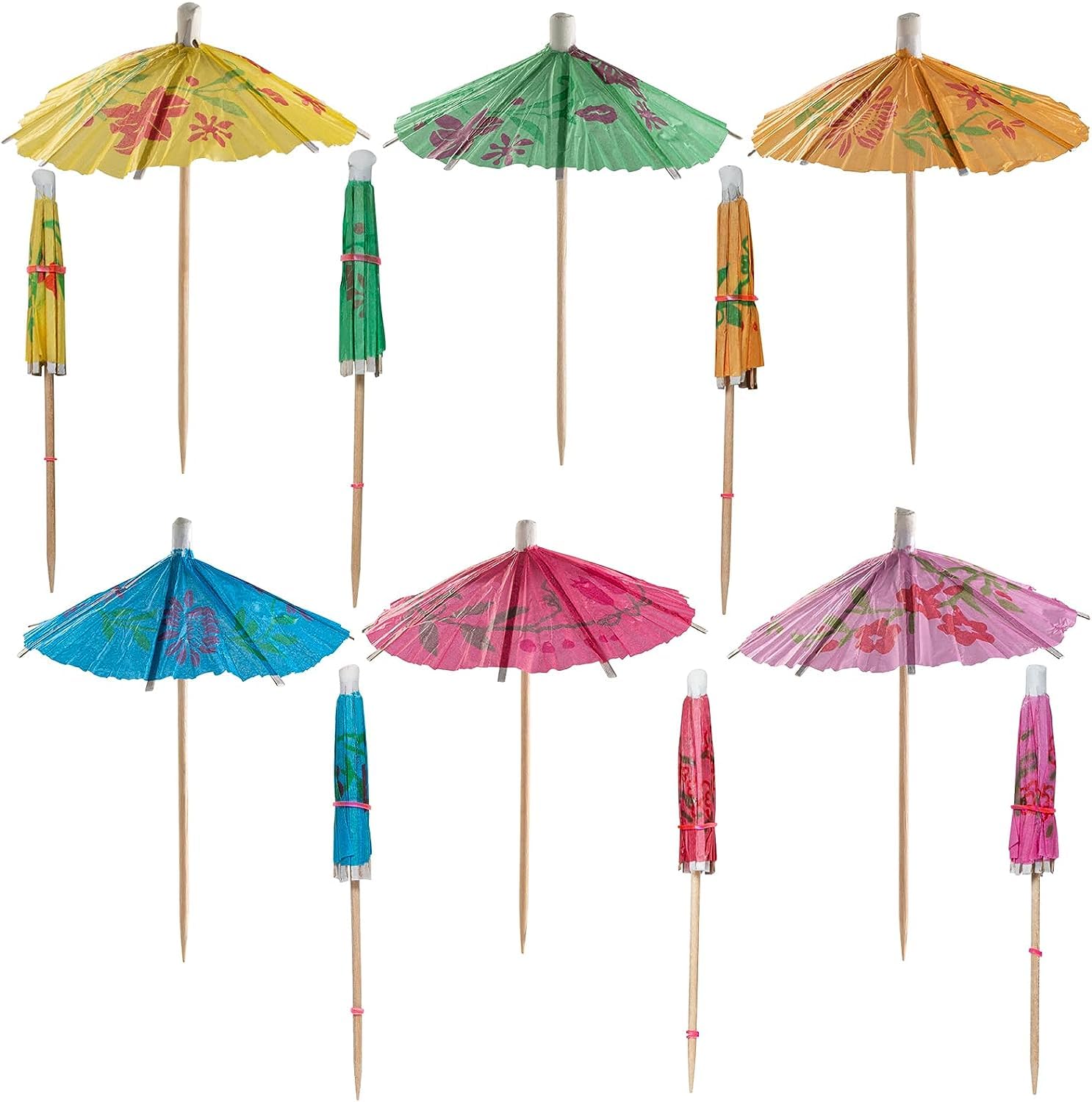 Mini Umbrellas for Cocktails - 50 Pack -3