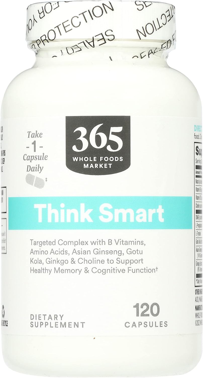 Amazon.com: Whole Foods Market, ThinkSmart, 120 ct : Grocery & Gourmet Food