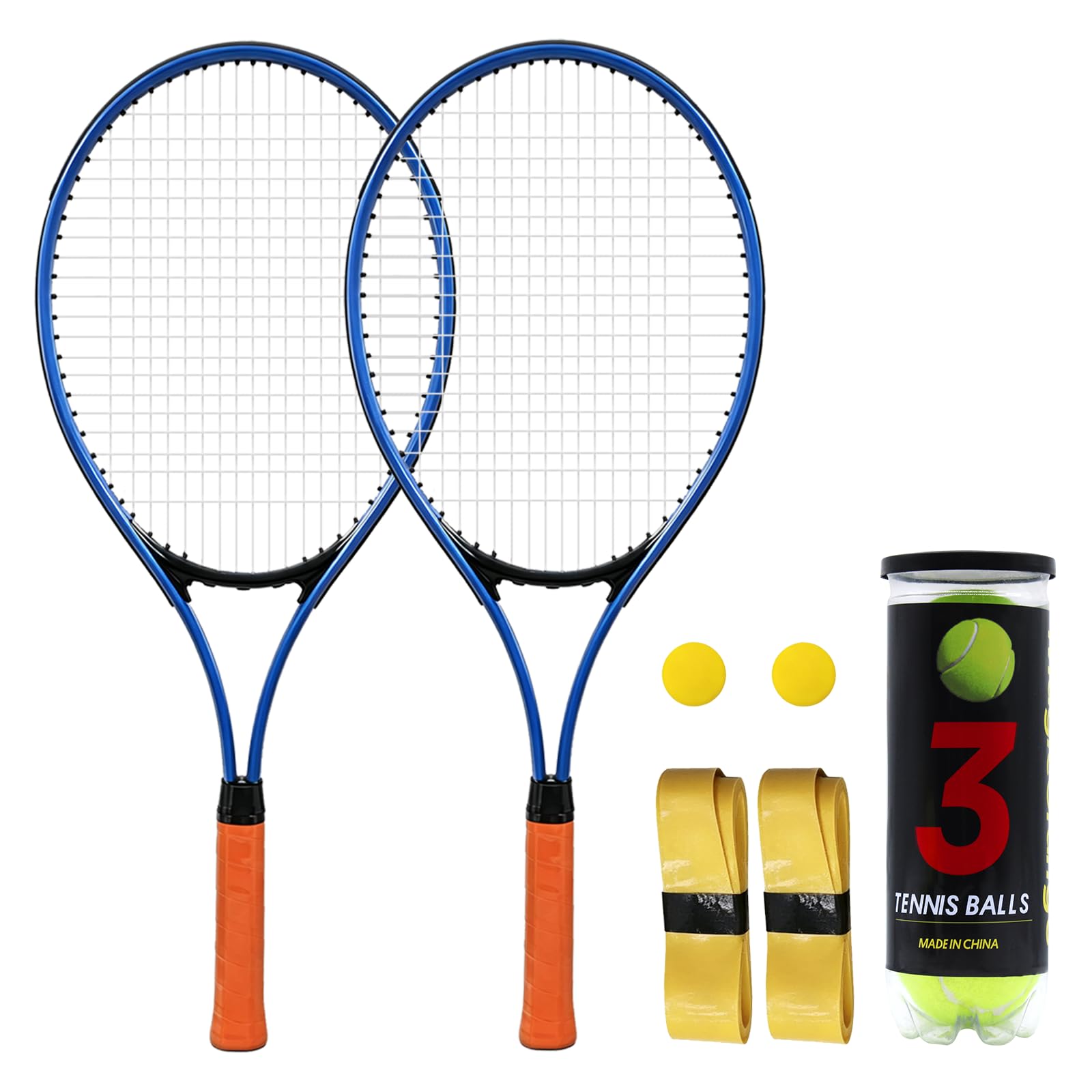 Magicorange Tennis Rackets for Adults 2 Players Recreational Tennis Racquet Set for Begin…