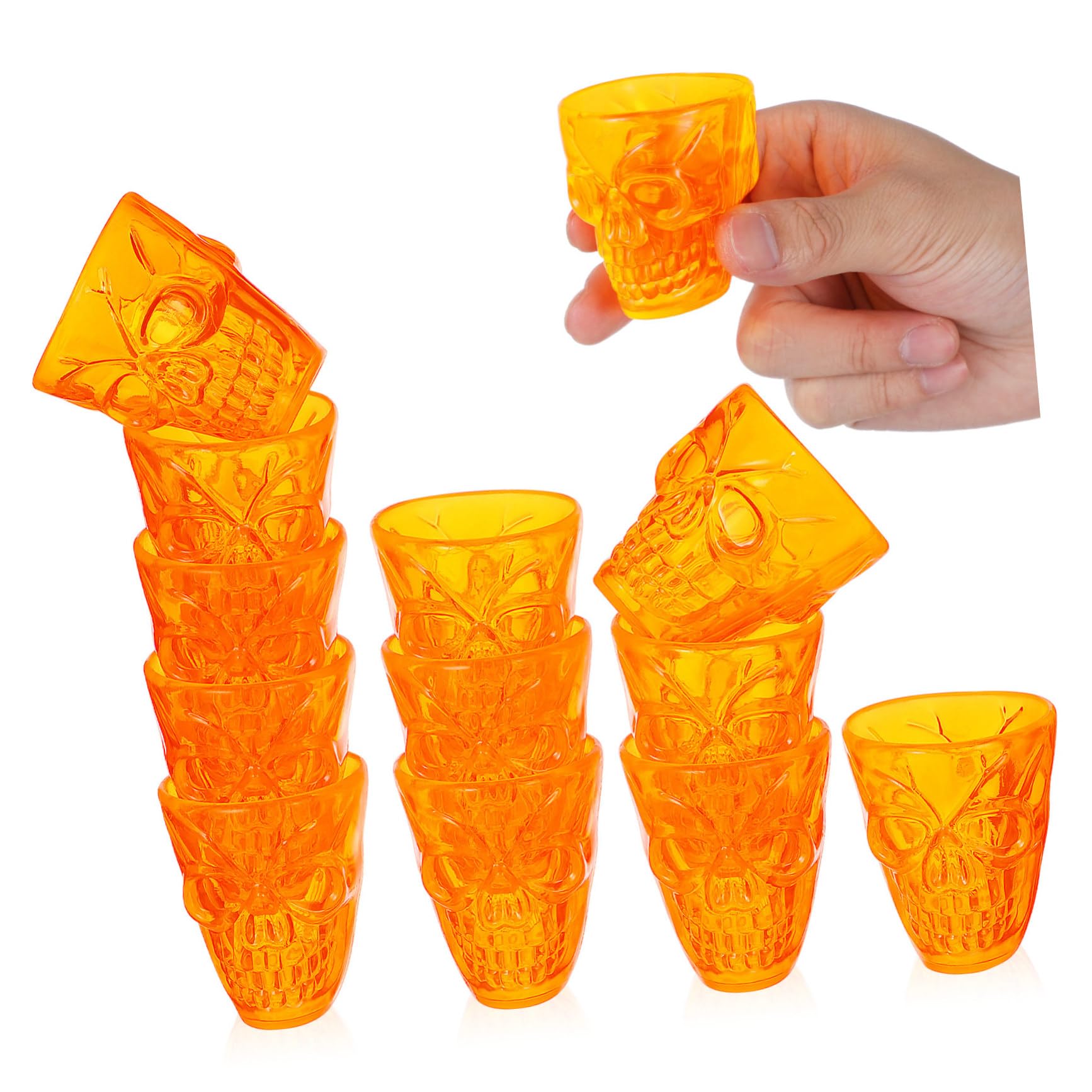 Gobelets en forme de crâne UPKOCH pour servir le vin d'Halloween