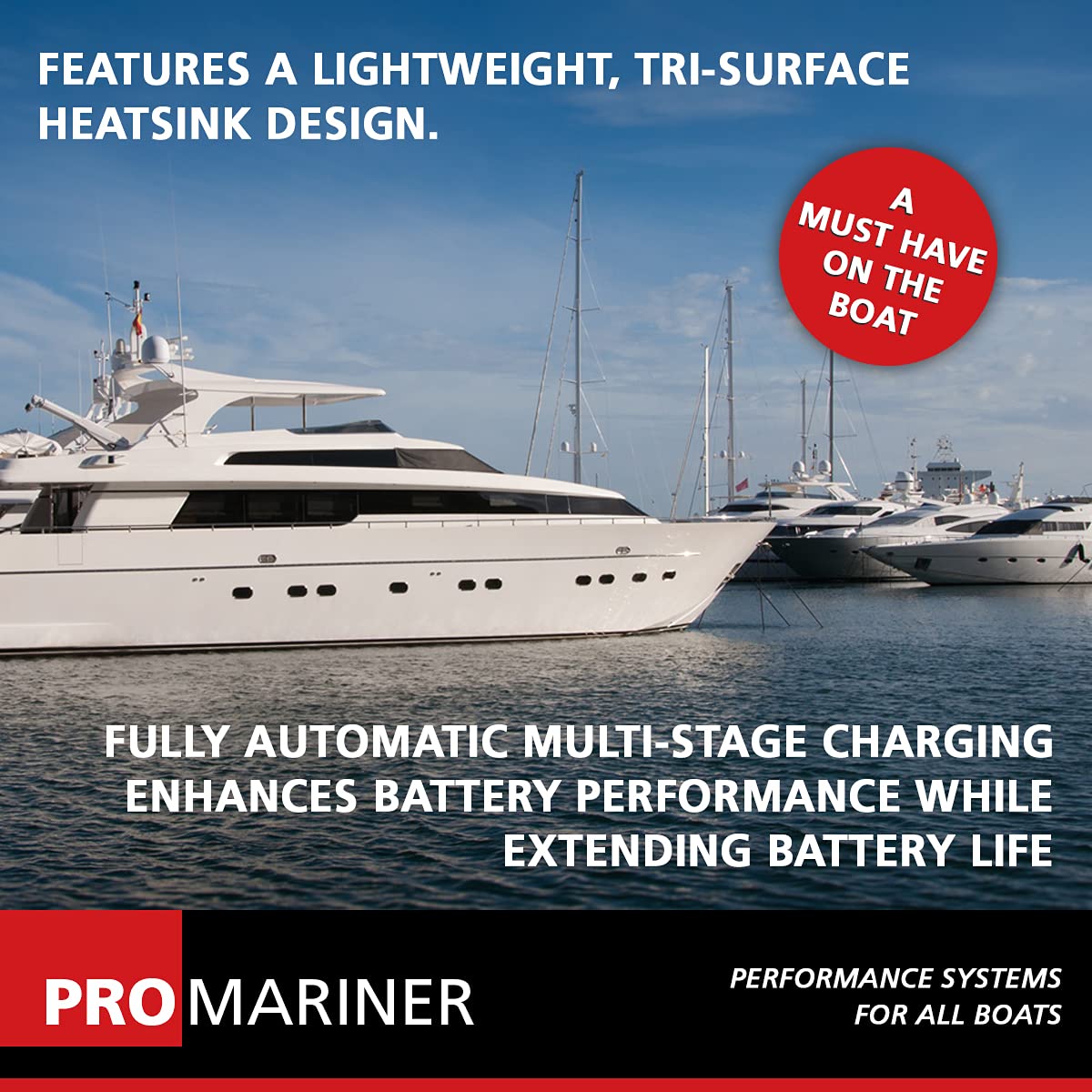 ProMariner ProSport HD 44021 Chargeur de Batterie étanche 20 A 3 bancs