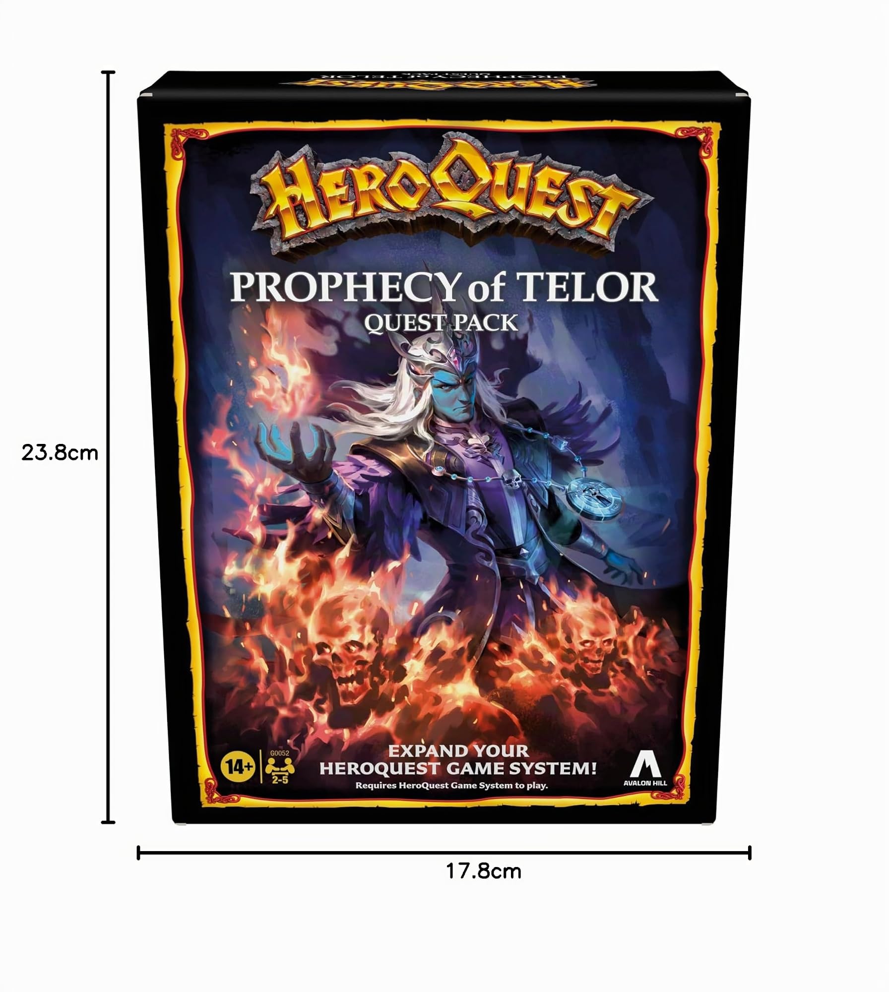 Avalon Hill HeroQuest Prophecy of Telor Quest Pack, richiede il sistema di gioco HeroQuest per giocare