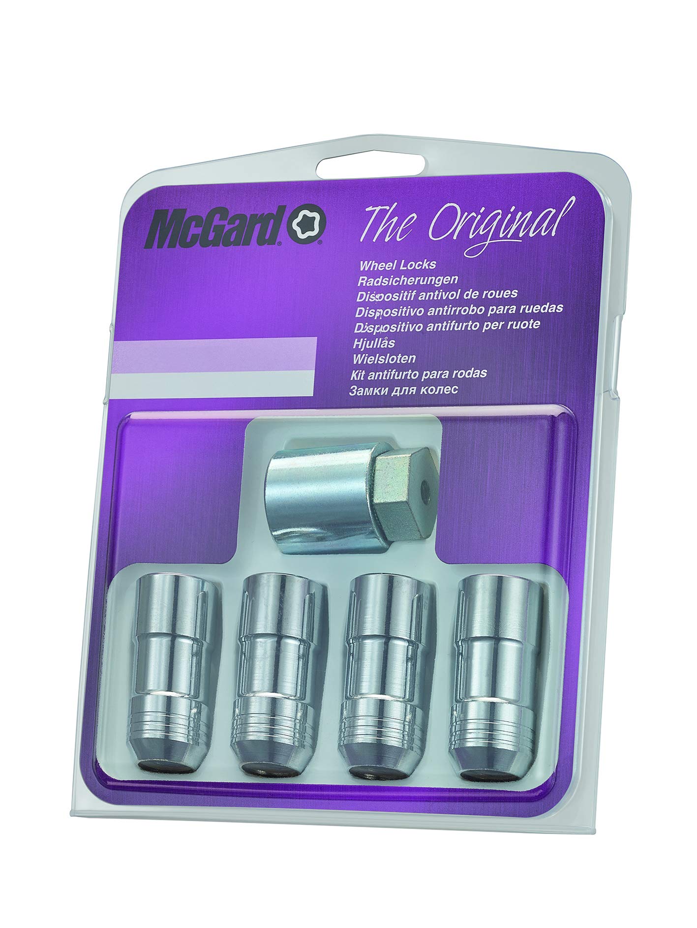 McGard Écrous Antivol SU (Standard) M14 X 1,5, Embase Conique, Longueur Totale 50,0 mm, Ouverture de la Clé 21 mm, Diamètre de la Clé 27,9 mm