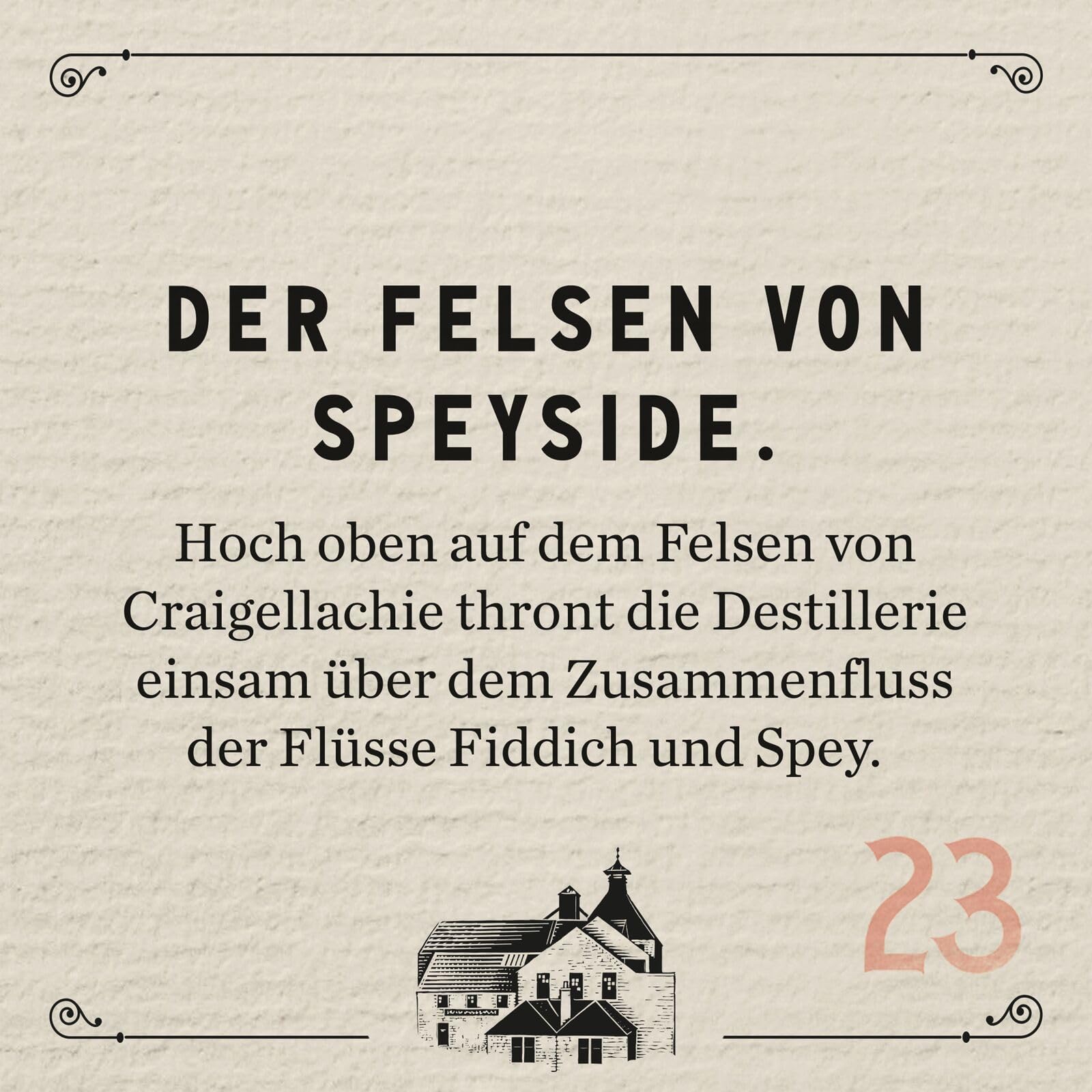 CRAIGELLACHIE 23 Year Old Speyside Single Malt Scotch Whisky, 46% vol, 700 ml, in Geschenkverpackung, gereift in First-Fill-Sherry- und -Bourbon-Fässern, 70 cl