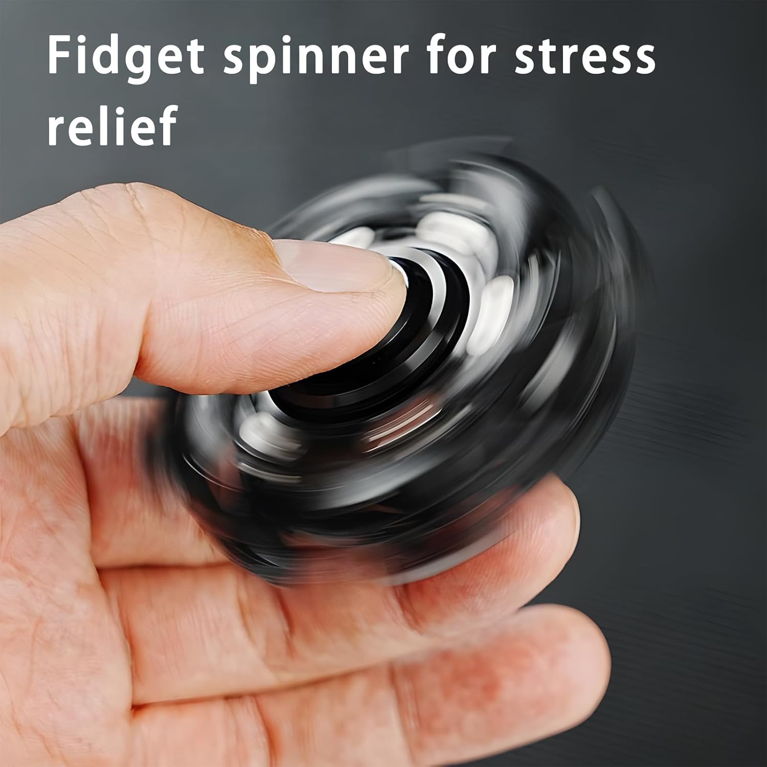 EDC Restless Decompression fingertip Open Armor Gyroscope Adult Rotating Metal Toy Office Leisure Desktop Gyroscope Gift Rotating Metal Toy (1 Pcs)