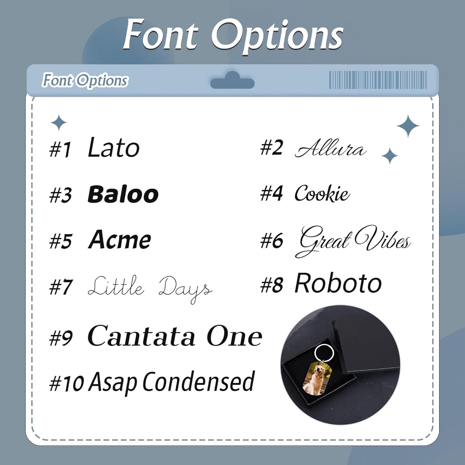 Custom Pet Photo Keychain - Personalized Memorial Keychain with Photo Name for Pet Loss Remembrance Dog Memory Sympathy Gifts - Image 4