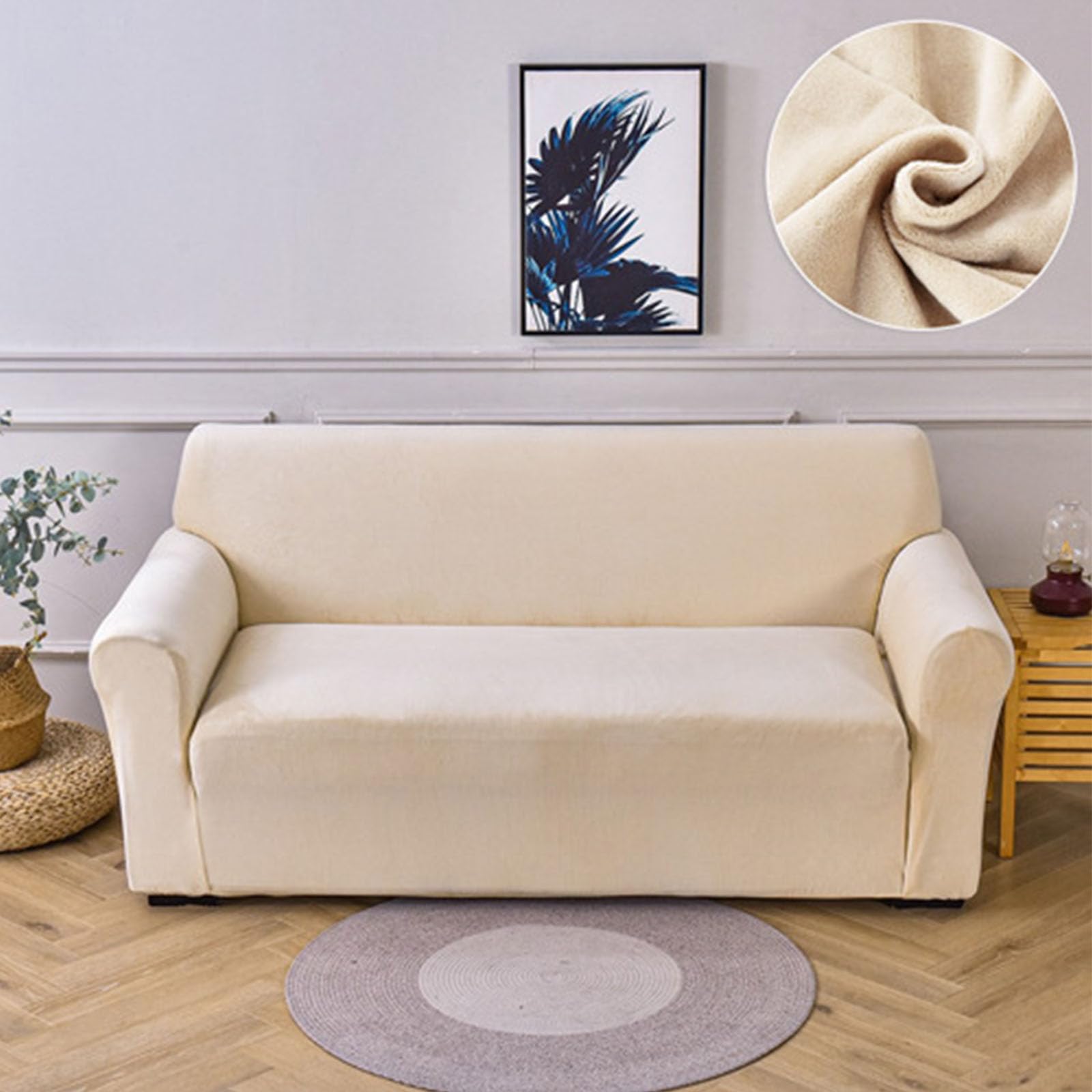 Housse de canapé en velours avec accoudoirs pour sublimer votre salon