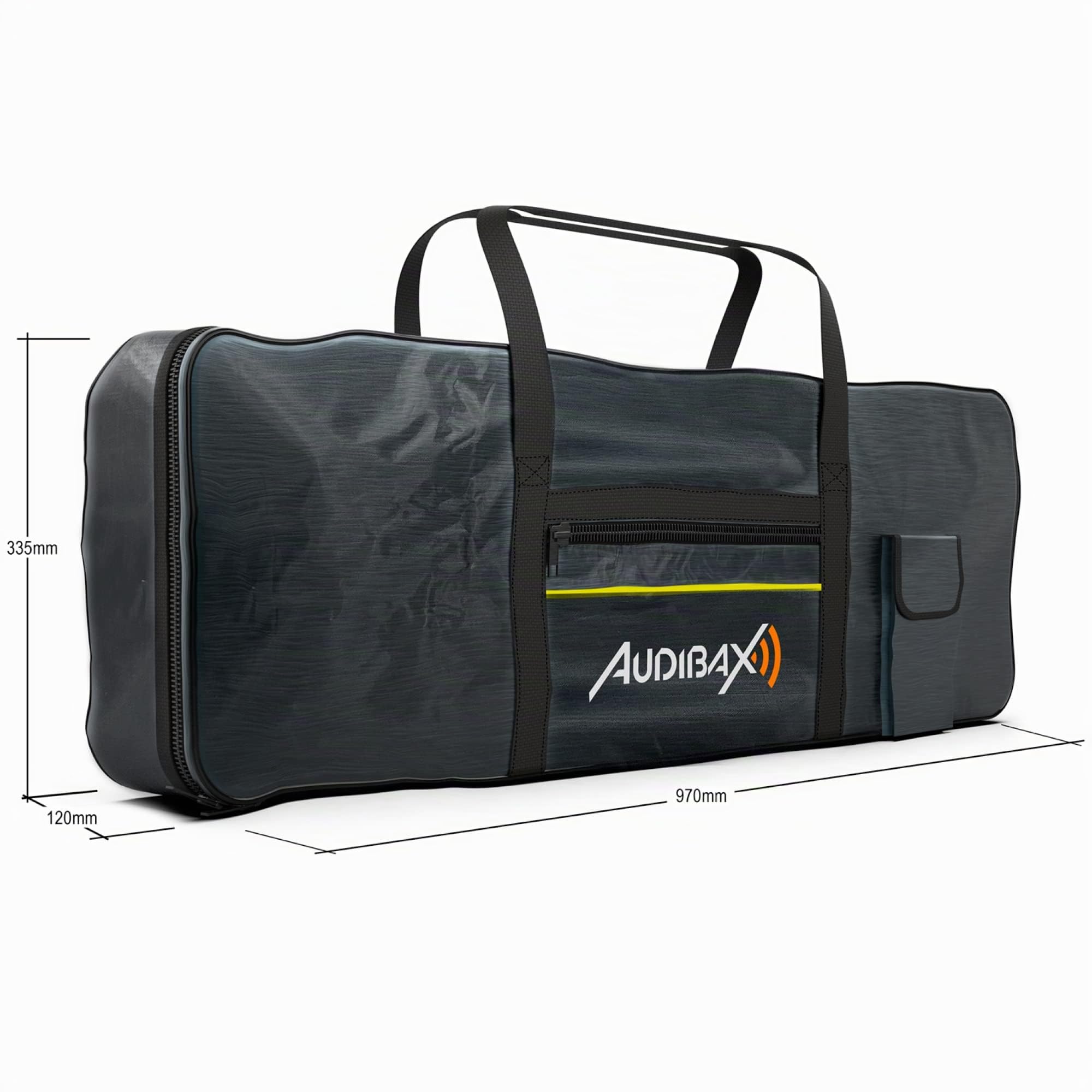 Audibax Onyx Pack - Supporto, Panca e Custodia per Pianoforti e Tastiere a 61 Tasti - Supporto Professionale a Forbice Singola + Panca Pieghevole per Pianoforte + Custodia per Pianoforte Digitale