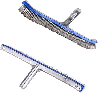 Escova de aço, cabelo de aço elástico 18 polegadas Suprimentos convenientes para fontes termais para spa de lagoa