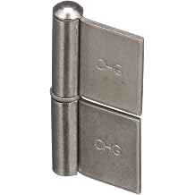 1-3/32" W x 2-1/16" L 14-Gauge Stainless Steel Flag Hinge