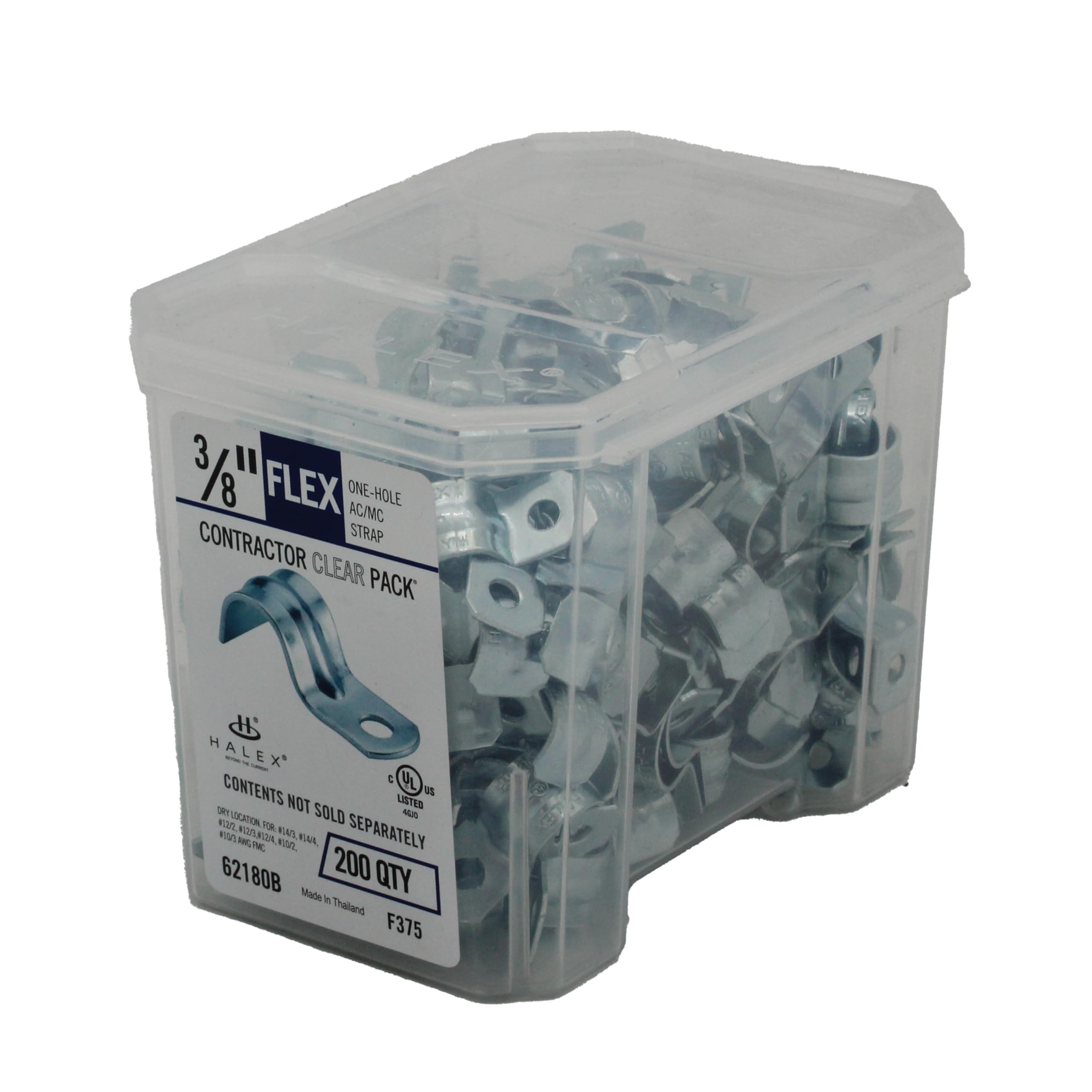 Halex 3/8 in. Flexible Conduit Strap 200-Pack