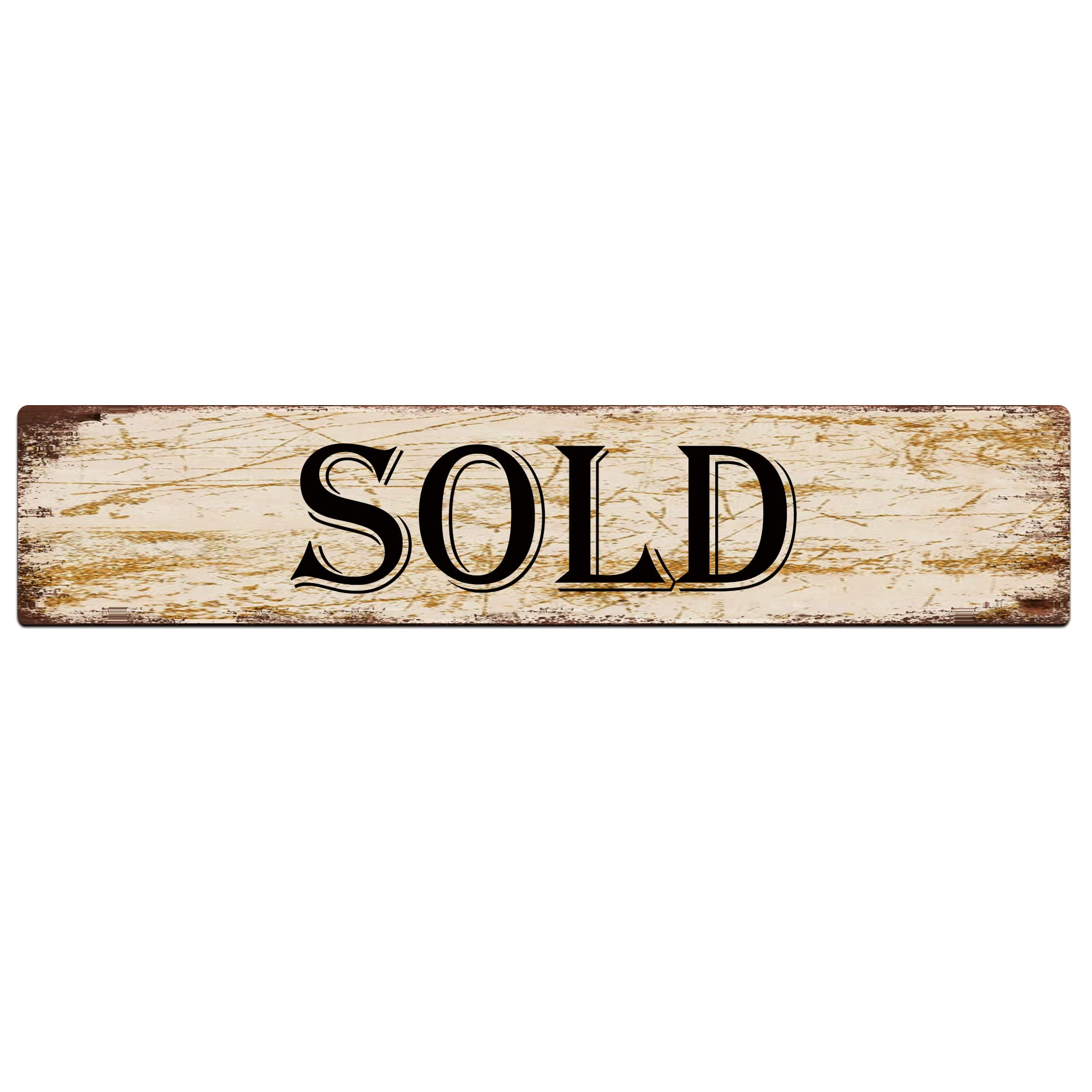 Sold Retro Tin Signs Aluminum Metal Sign for Kitchen Home Garden Wall Bar Cafe Decor 4x16 Inch