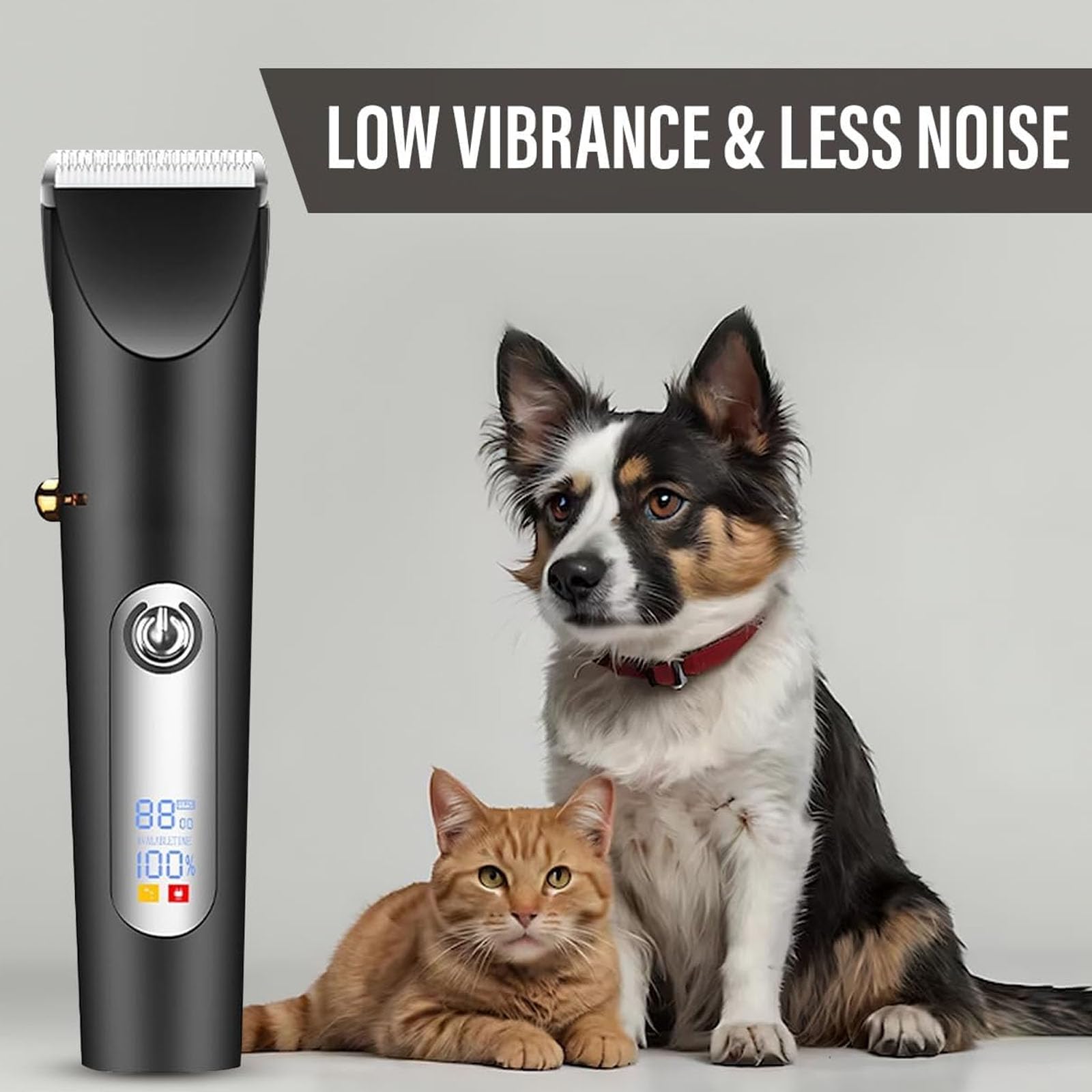 Kit De Aseo Para Cortapelos Para Perros, Recortador De Pelo Para Perros Y Gatos Recargable De Bajo Ruido Con Tijeras De Peluquería Canina, Cortapelos Inalámbrico Para Perros, Gatos Y Animales