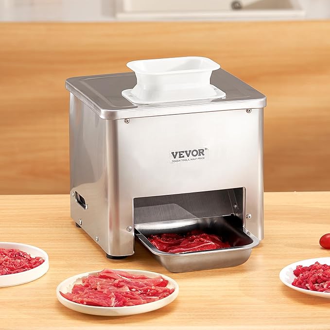 Cortadora de Carne VEVOR 550W 3.5mm Acero Inoxidable miniatura 2