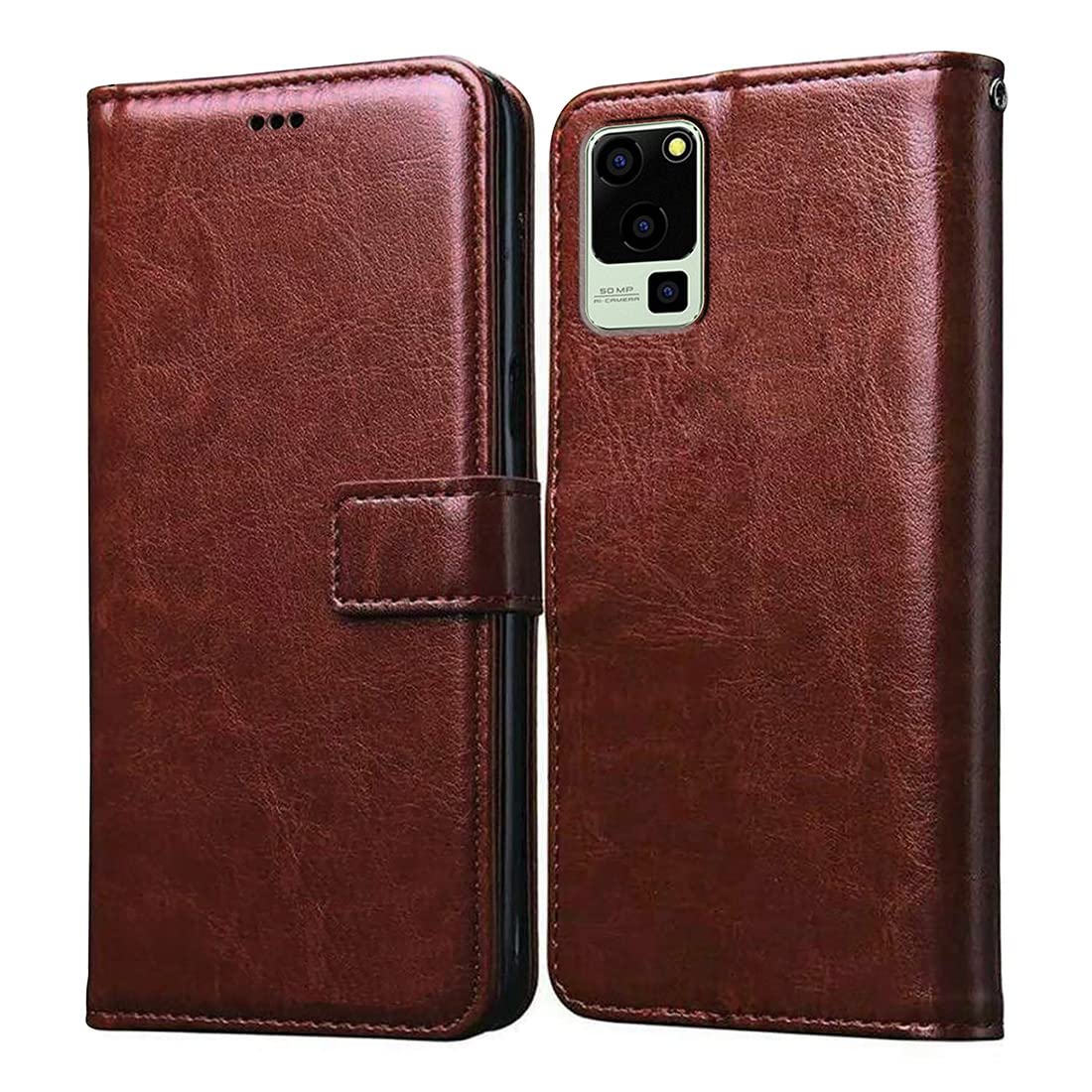 Casotec Flip Cover for Lava Blaze 5G | Premium Leather Finish | Inbuilt Pockets & Stand | Flip Case for Lava Blaze 5G (Brown) (B0BQHVZ1BC) Amazon Price History, Amazon Price Tracker