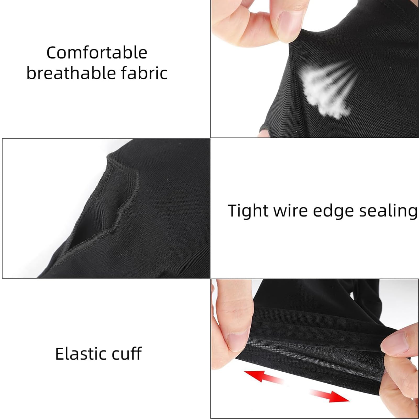 CVNRCLP 2-Piece Snooker Gloves Set, 3-Finger Anti-Slip Billiard Gloves for Pool and Snooker Players Left Hand Design - Image 3