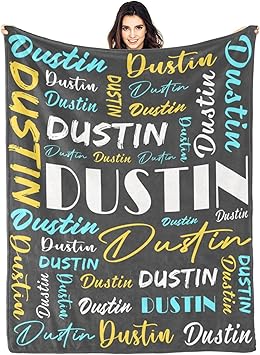 Personalized Blankets for Kids with Names Customized Blankets with Name for Adult Custom Blanket Gift for Birthday Christmas Valentines Day Gift