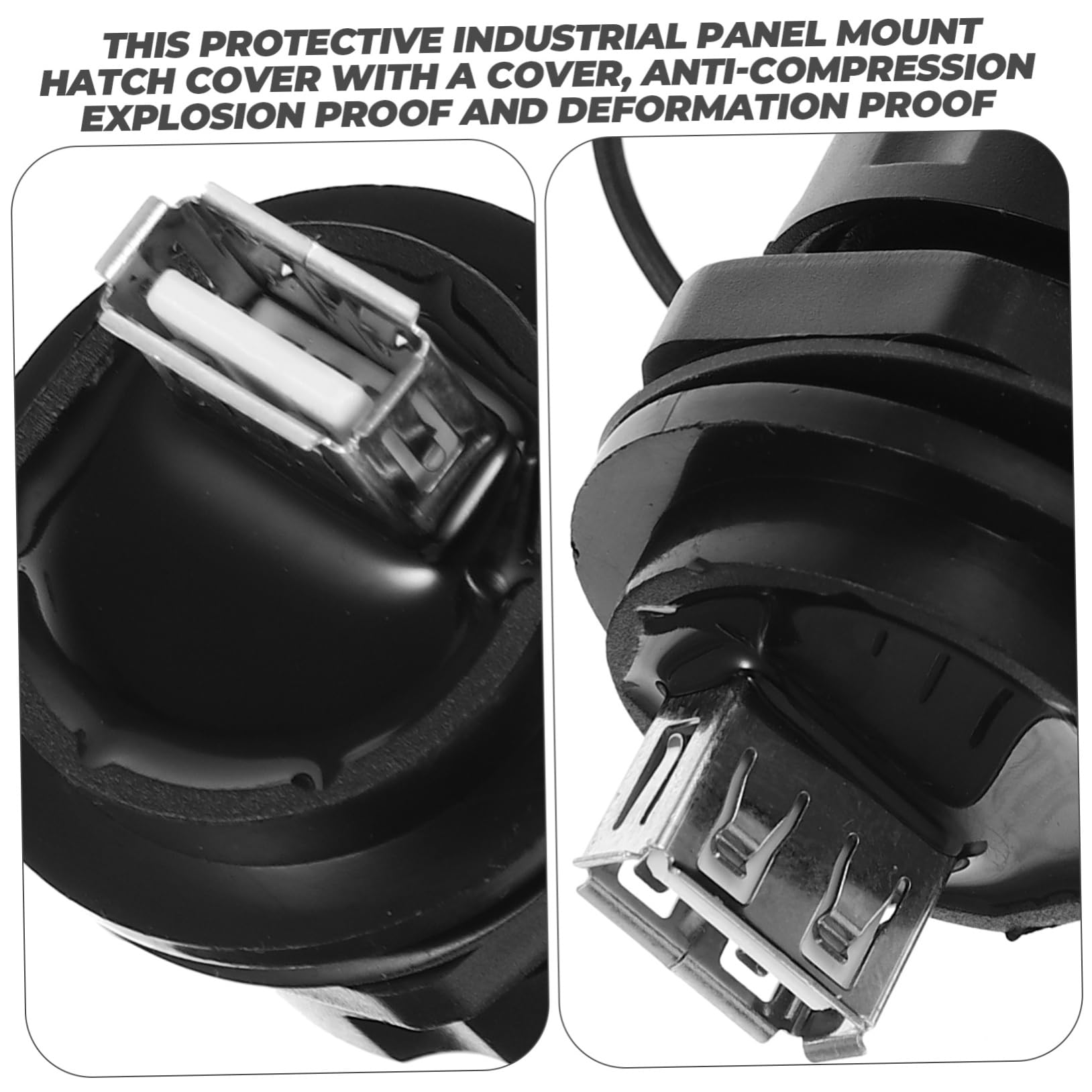 BESTonZON 5 Pezzi Connettore Impermeabile Connettori USB Connettore USB Per Apparecchiature Industriali Connettore USB Per Il Trasferimento Dei Dati Adattatore Di Estensione Dati Pass