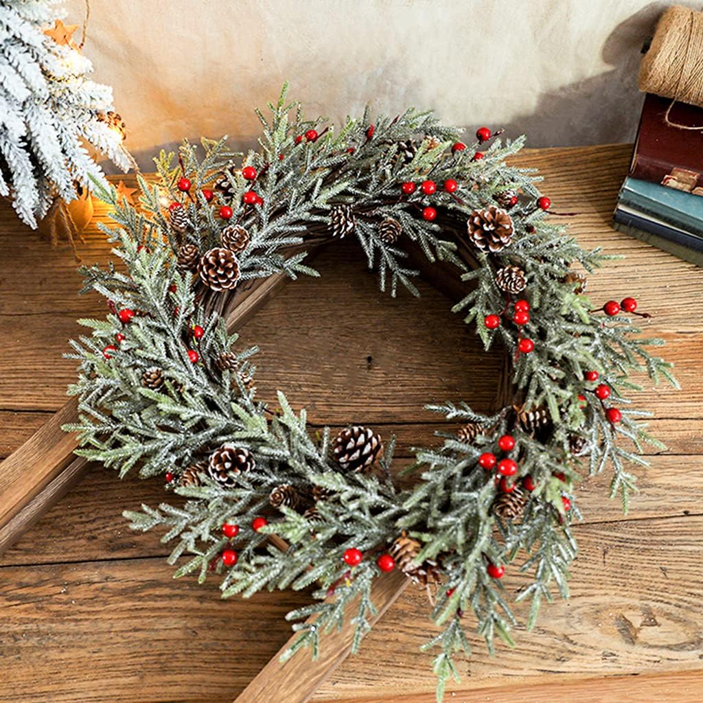 クリスマスリース、ホームデコレーションリビングルームベッドルーム草感謝祭デコレーションリース屋内屋外ショップウィンドウハロウィンリー