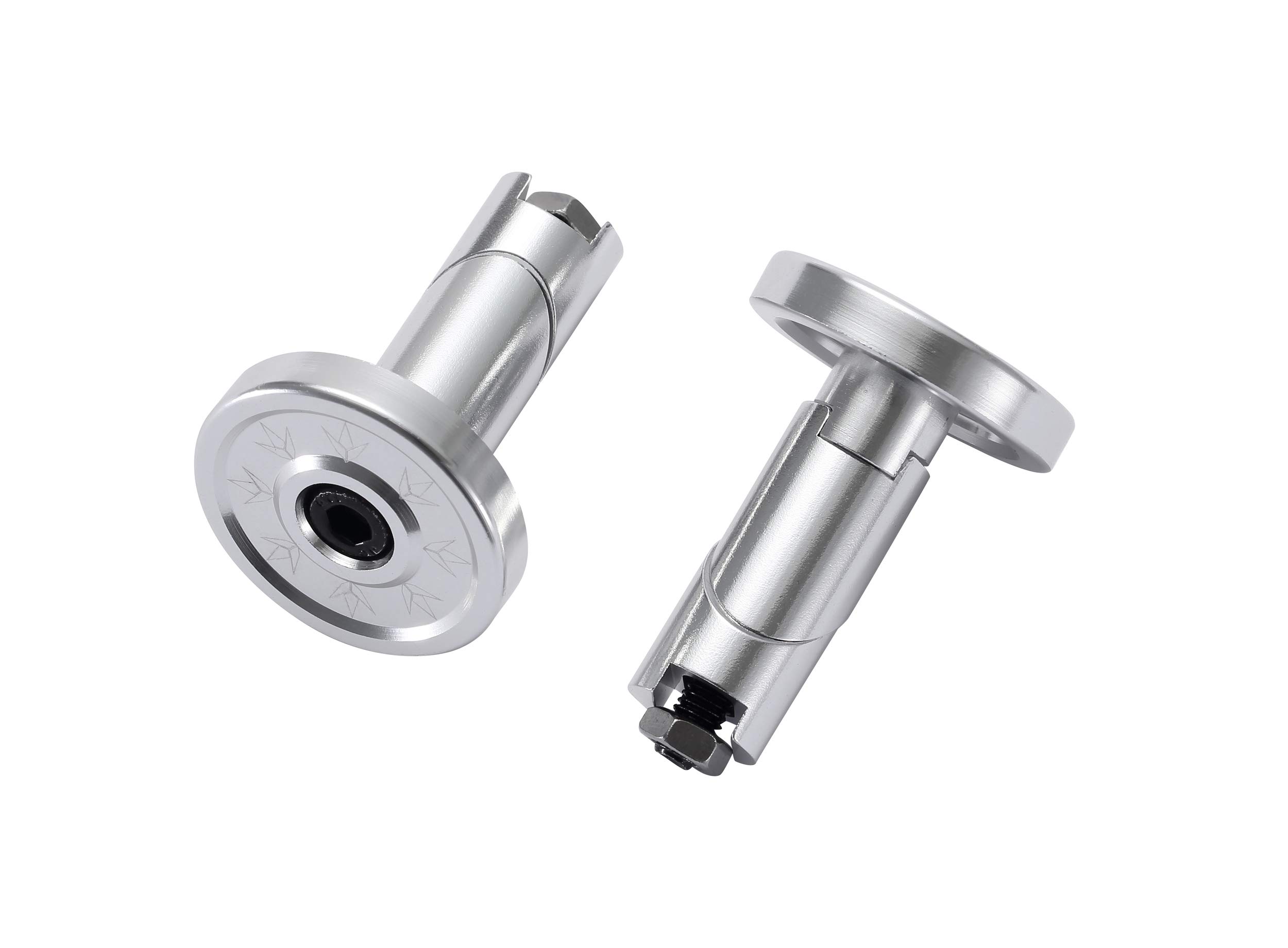 BLUNT BAR ENDS ALLOY PAIR - Couleur - Argent