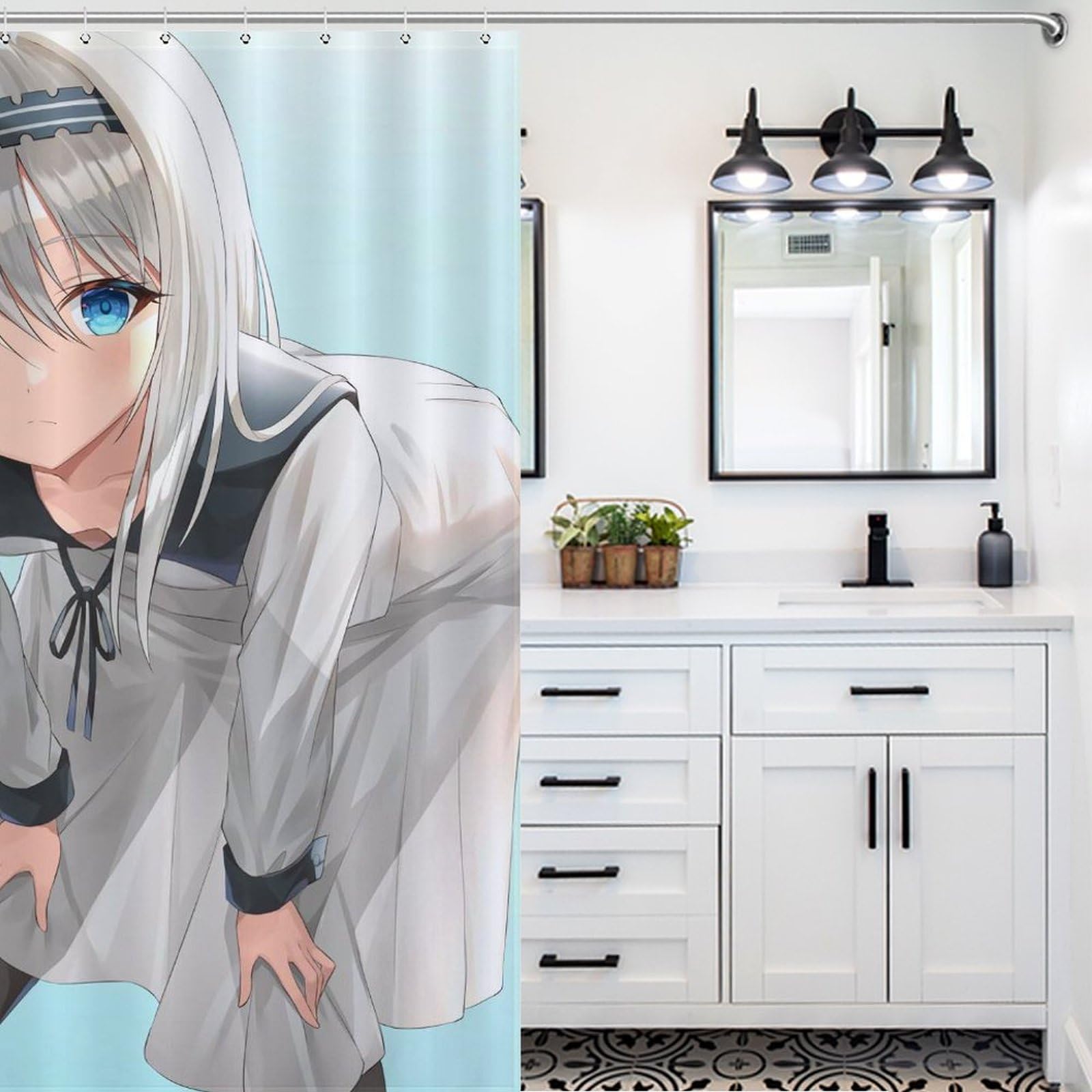 Amazon｜シャワーカーテン かわいい アニメ柄 かぐや様は告らせたい