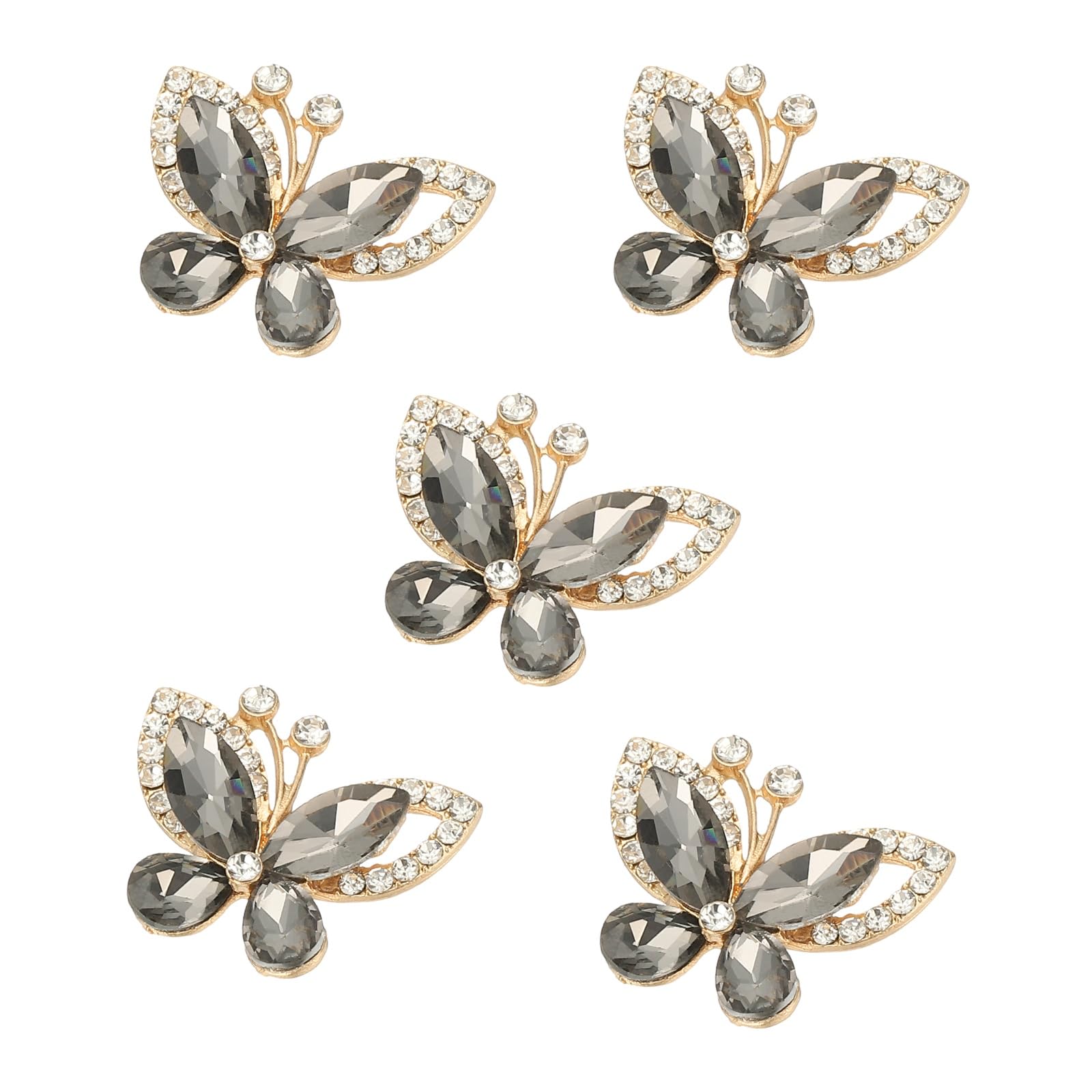PATIKIL 5 Pcs Butterfly Rhinestone
