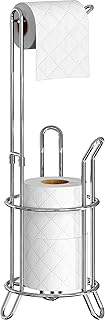 Simple Houseware Bathroom Toilet Tissue Paper Roll Storage Holder Stand, Chrome