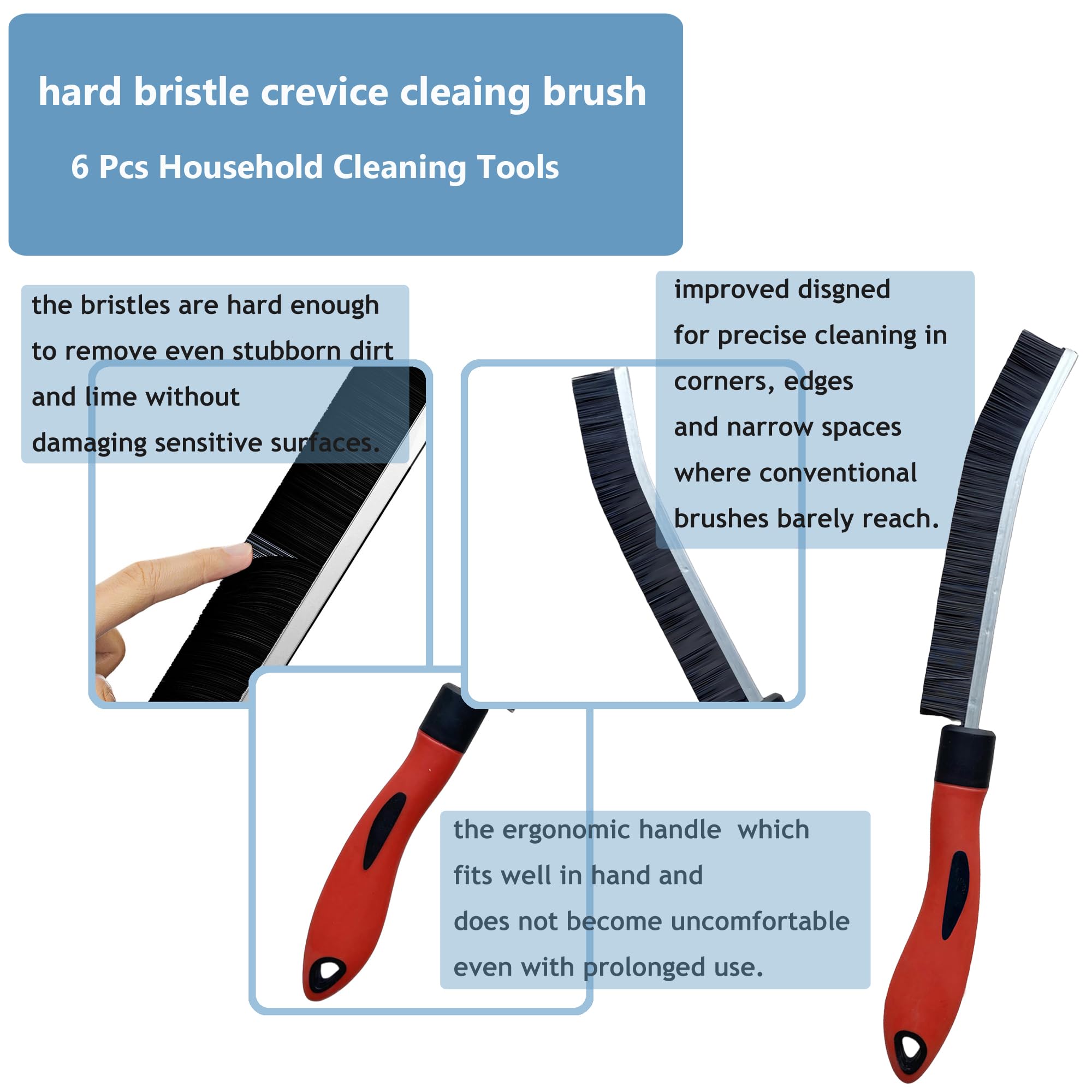 Crevice Cleaning Brush Set - Easy Home Cleaning -2 Crevice Cleaning Brush Set - Easy Home Cleaning -2