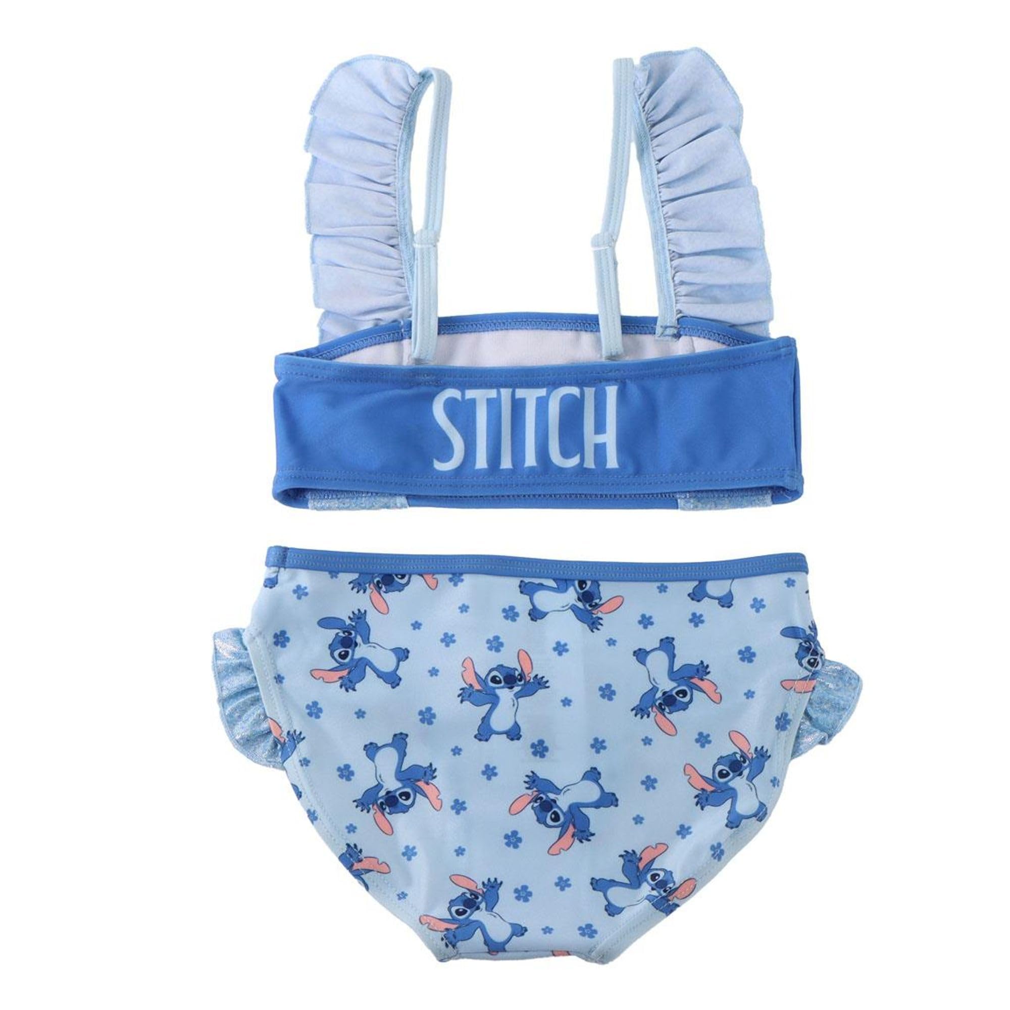 Bañador Disney Una Pieza - Bañador Infantil Stitch, Frozen, Minnie Niña Playa, Piscina, Natación y Secado Rápido, Bañador Niñas Tirantes Ajustables y Forro Interior, 2 a 12 Años