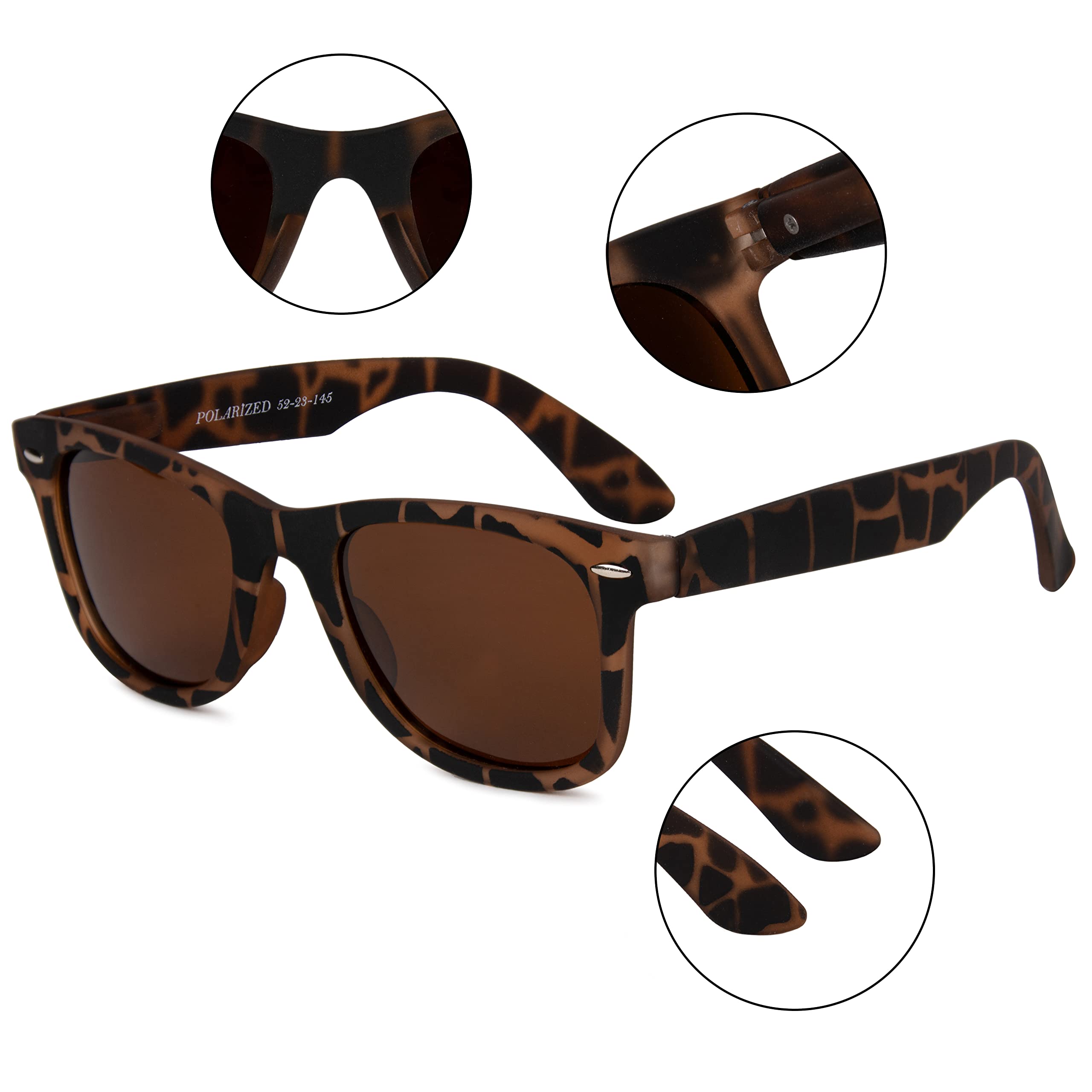 Aferlite Gold Series Unisex Polarized Sunglasses 100% UV protection for Men Women - Pack of 1 (GRADIENT BROWN) 1