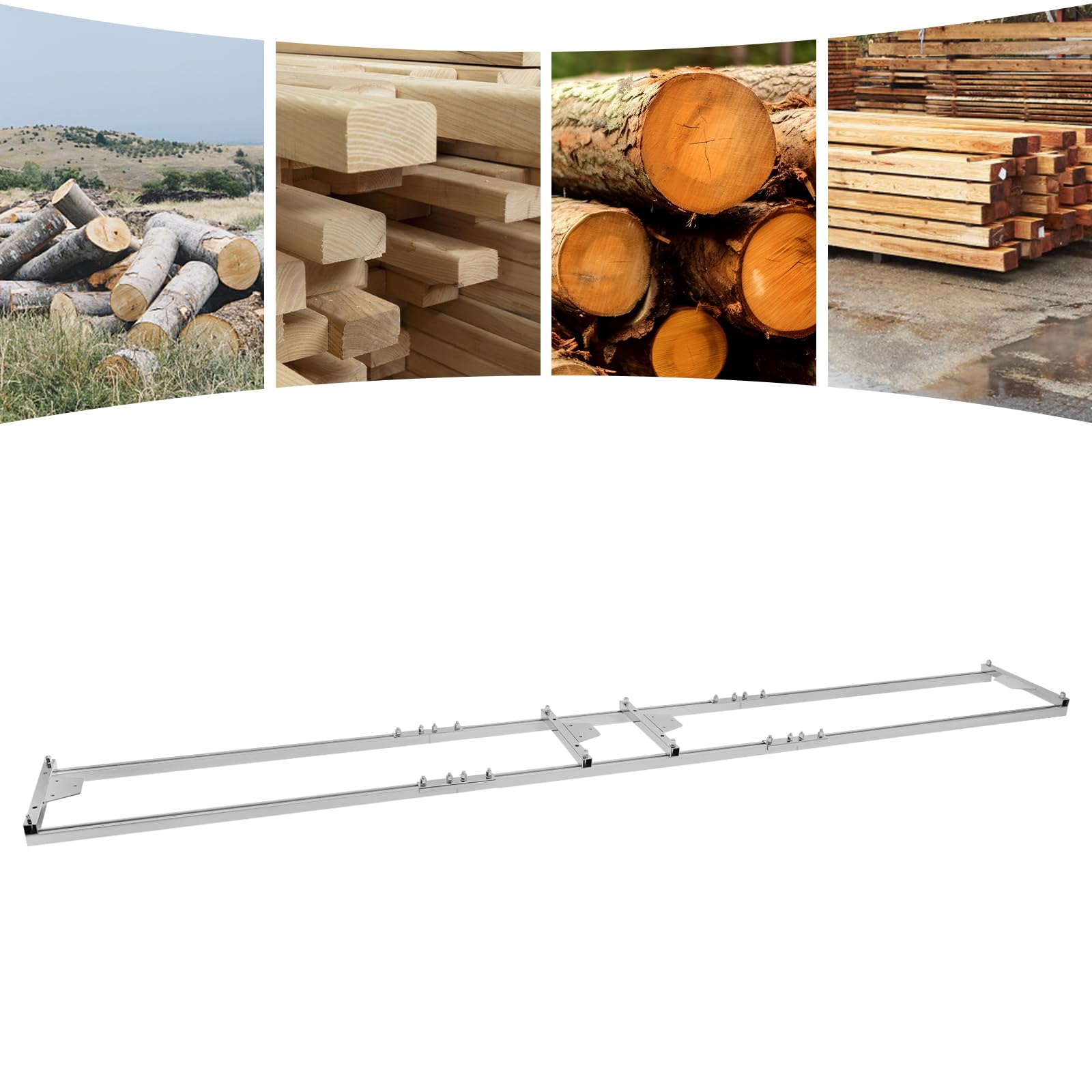 Aserradero móvil, DSYOGX 2,7 m, accesorio para motosierra, ligero y portátil, para se utiliza junto con una motosierra de 14 "-36" (sin motosierra)