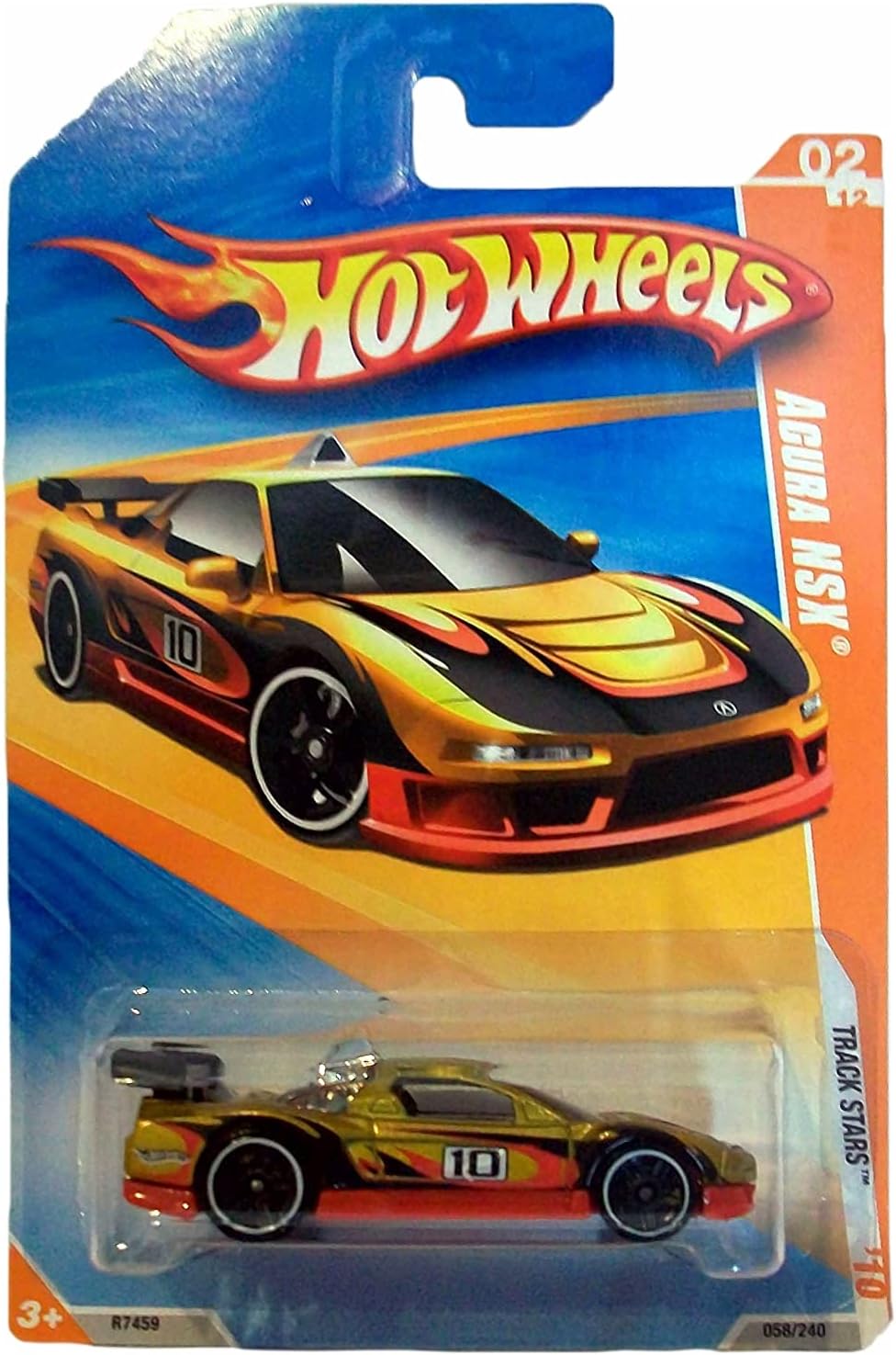 Hot Wheels Acura NSX, 2010 Track Stars 2/12, 1:64 Scale Die-Cast Car, 3 Inches, Unisex, Children