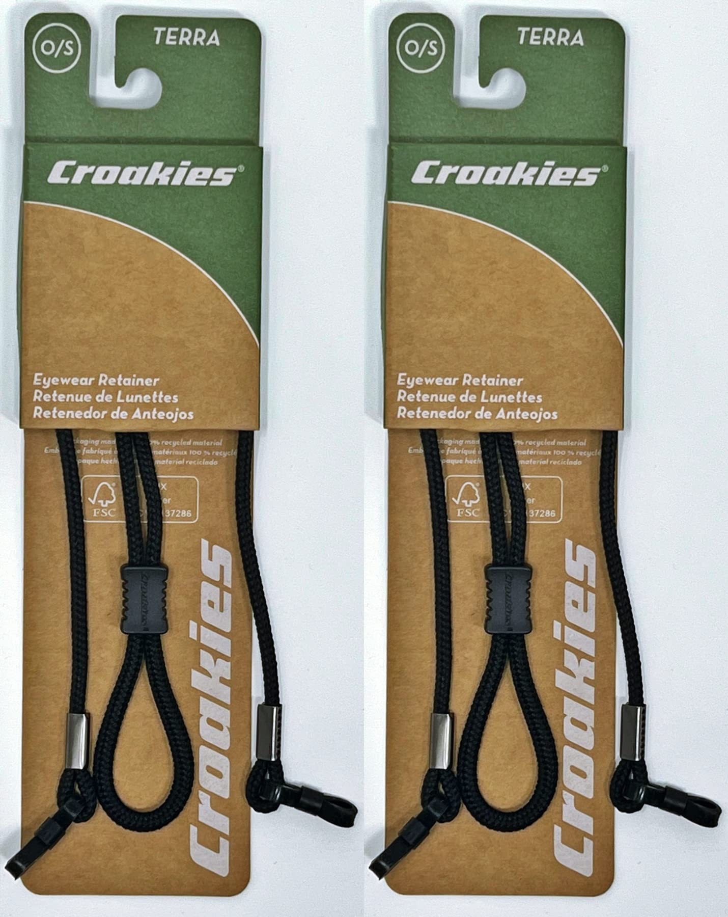 Croakies Terra Spec Adjustable Rope Eyeglass and Sunglass Retainer