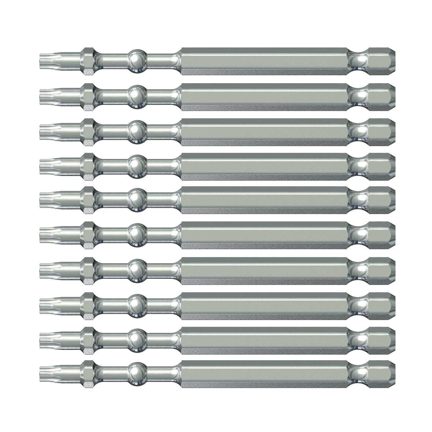 Vessel Impact Ball Torsion Bits T25X90 10PC (Bulk)