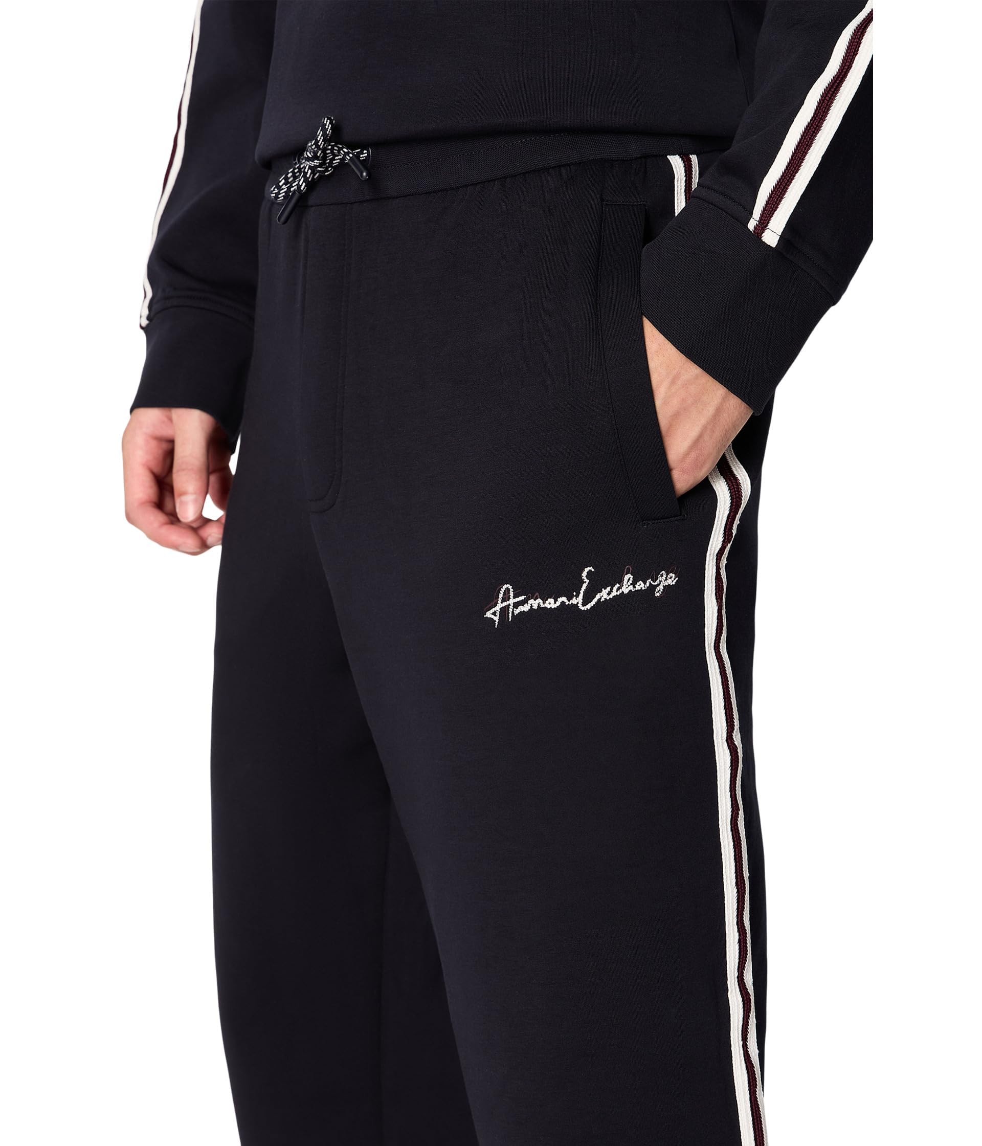 A|X ARMANI EXCHANGE Męskie spodnie do joggingu z podpisem logo
