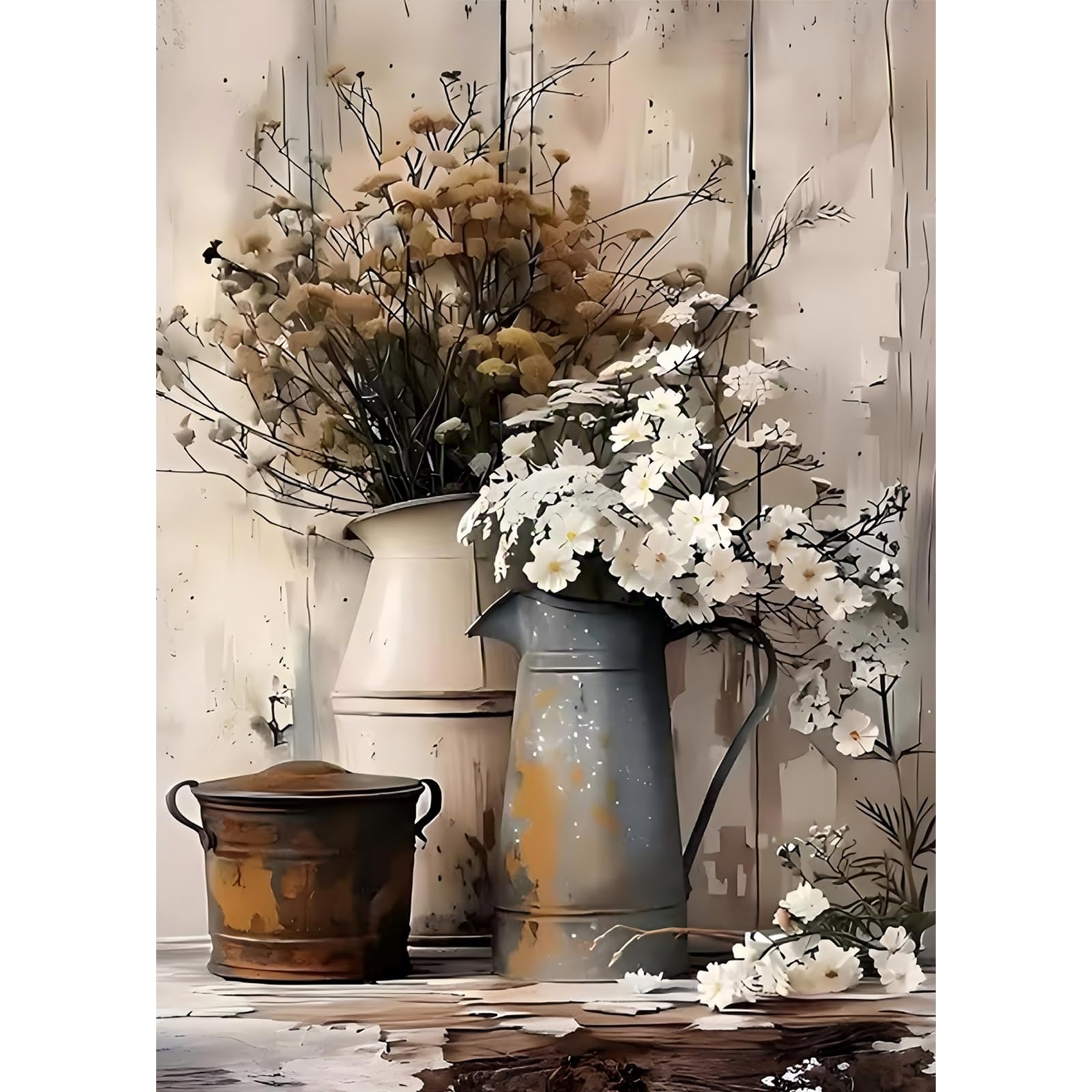 TLIOBLO Landscape Diamond Painting Adults, 5D DIY Diamond Painting Flowers Kits for Adults Beginners, Full Drill Round Diamond Art Pictures Craft Set Gifts 30X40cm — image 1